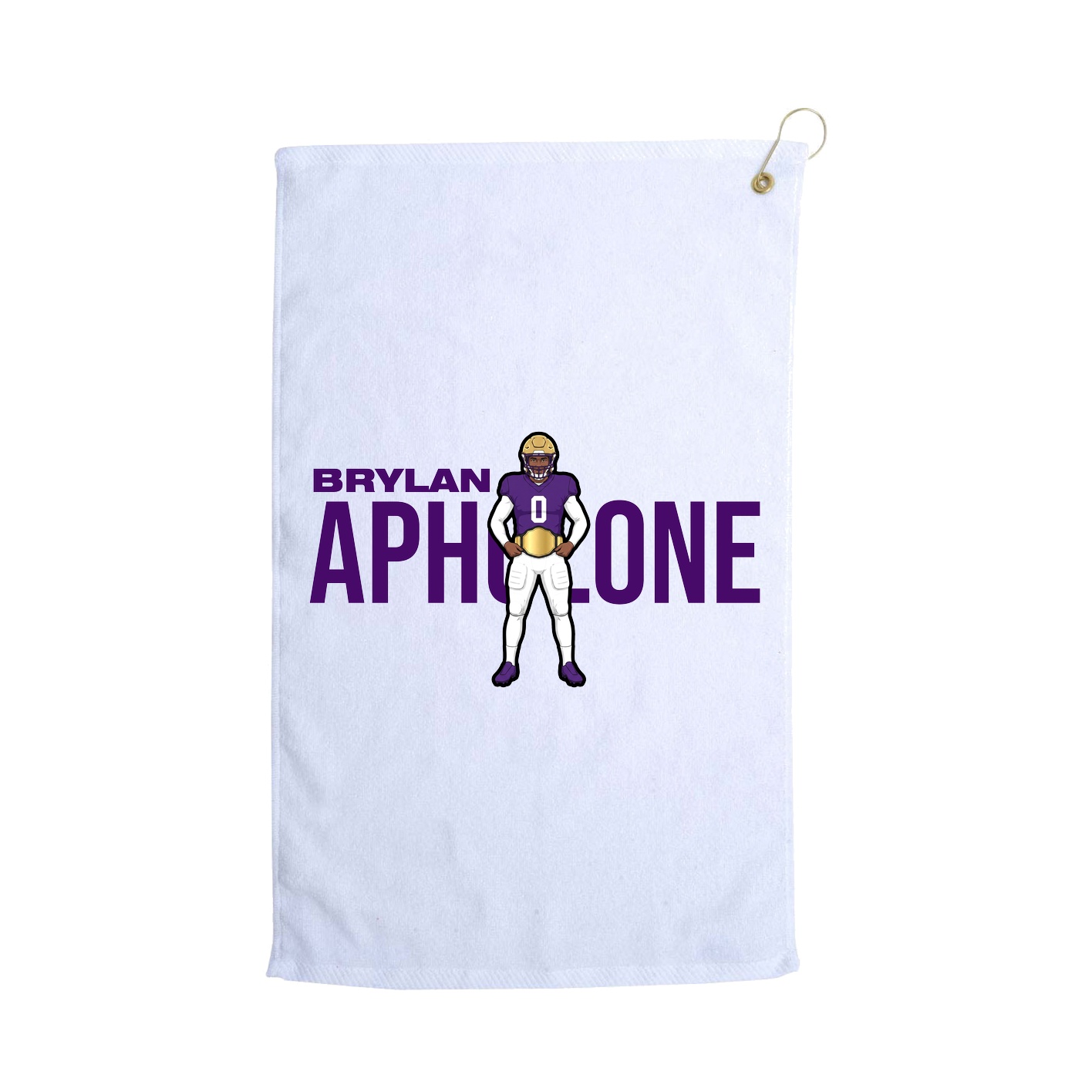 Golf Towel — Player Name in White