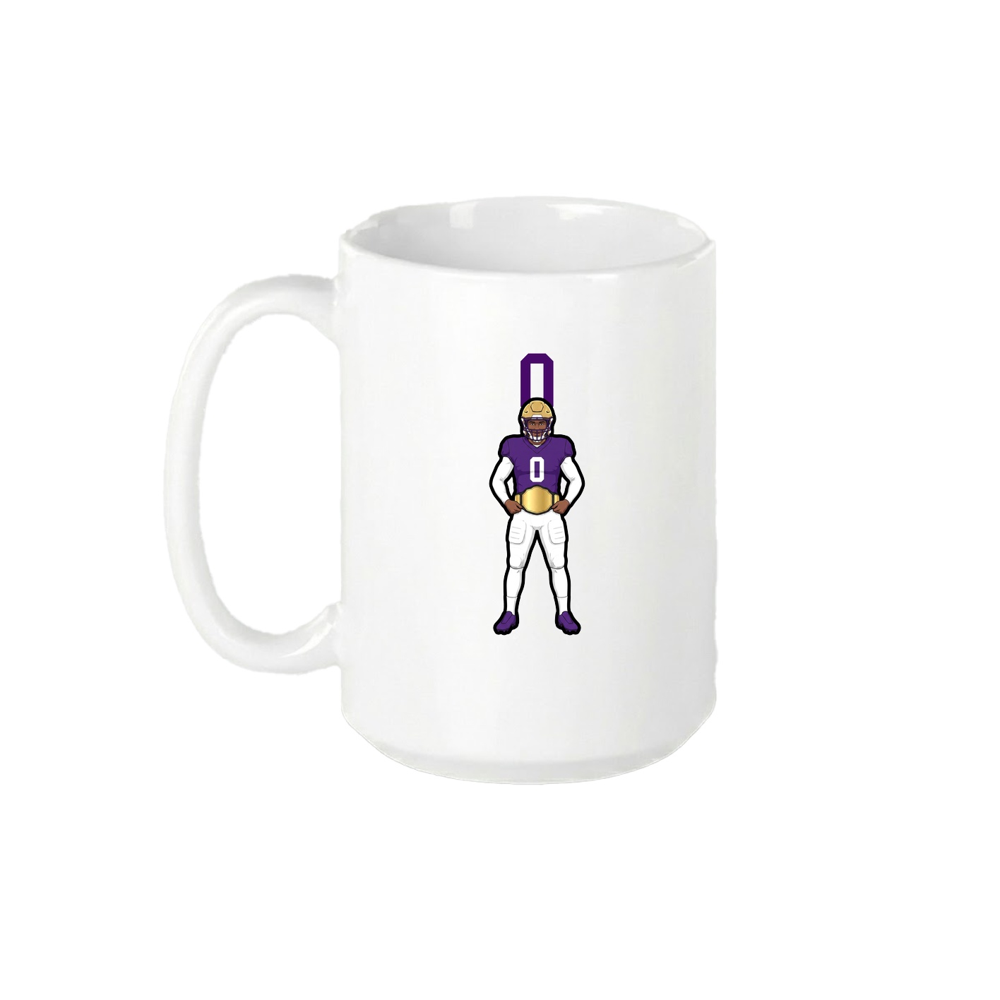 15oz Coffee Mug — Number Top in White