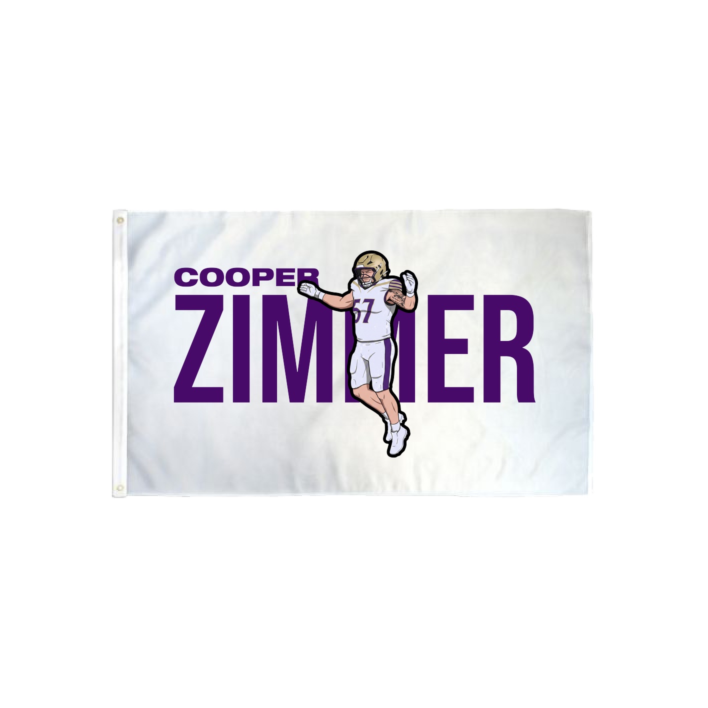 3x5 Flag — Player Name in Classic