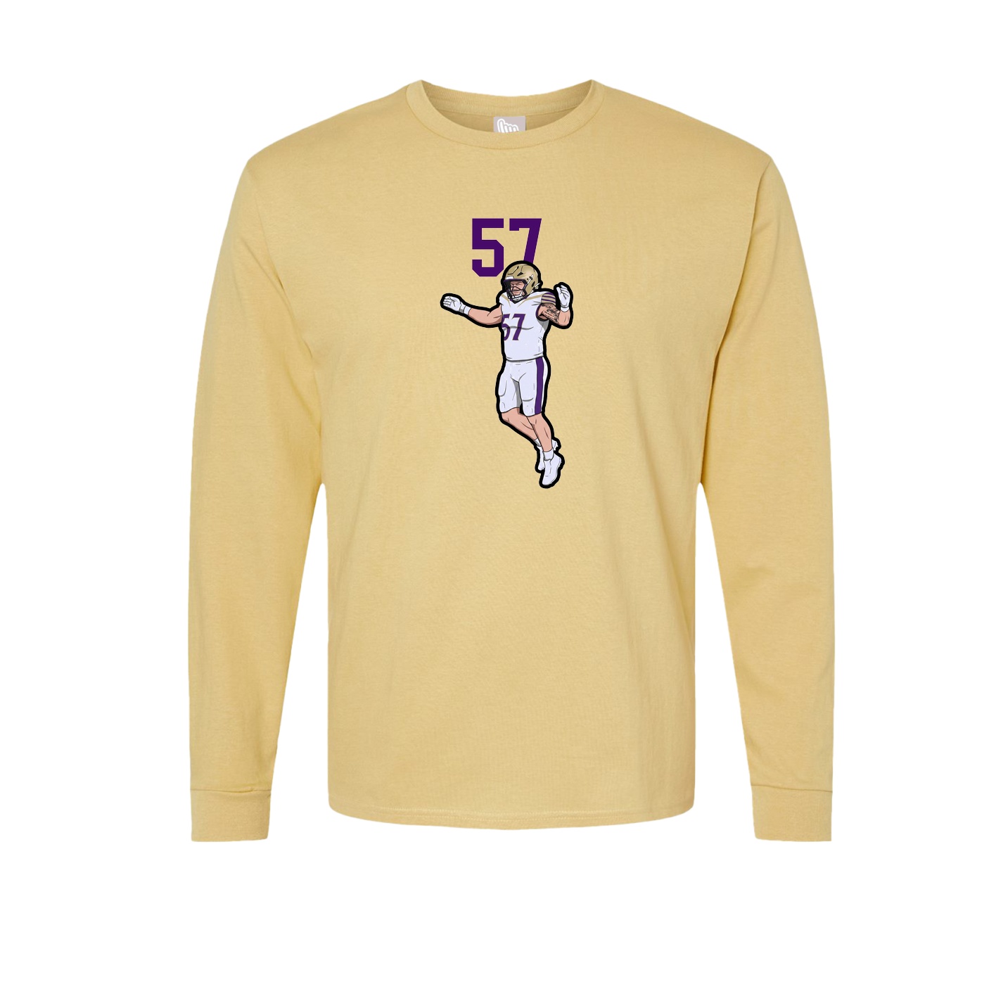 Long Sleeve Tee — Number Top in Vegas Gold