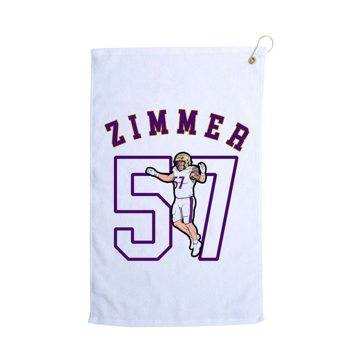 Golf Towel — Shirsey Arch in White