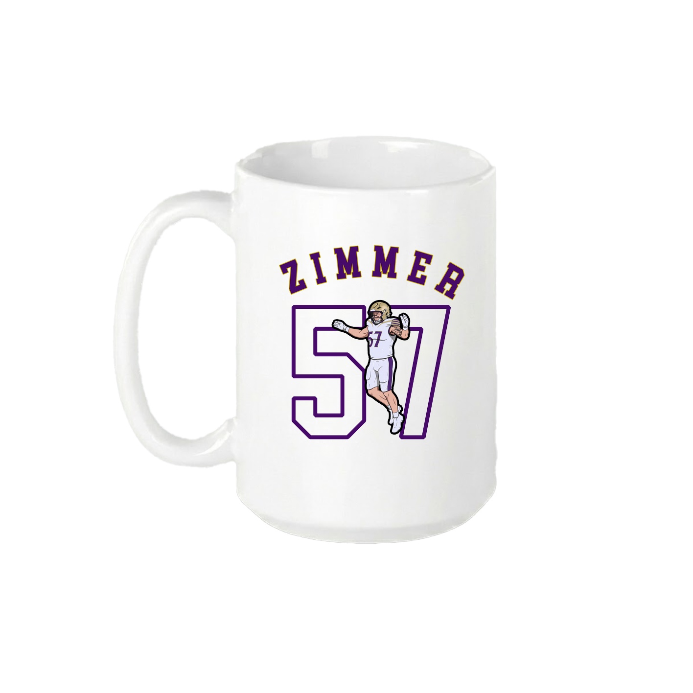 15oz Coffee Mug — Shirsey Arch in White
