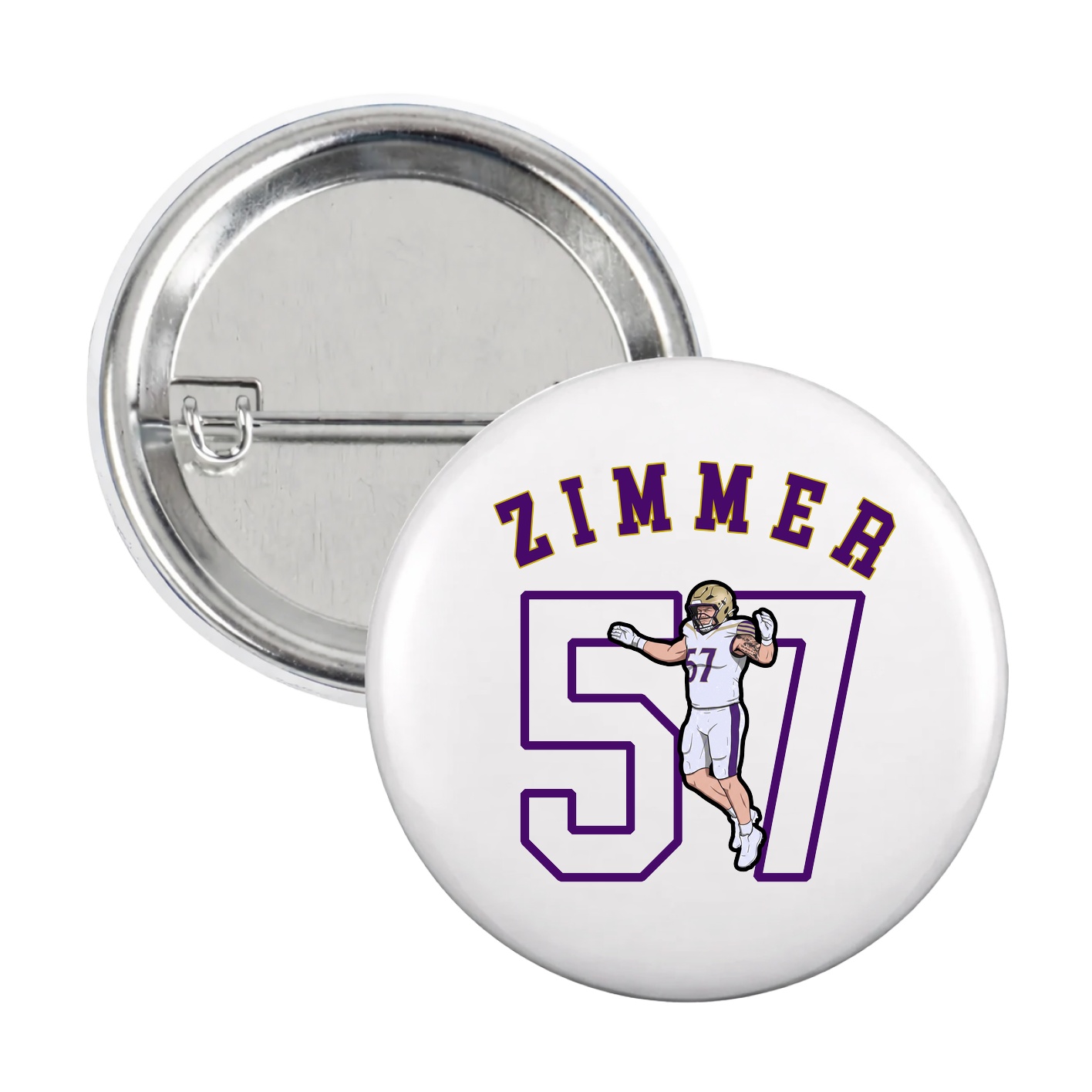 Game Day Button — Shirsey Arch in White