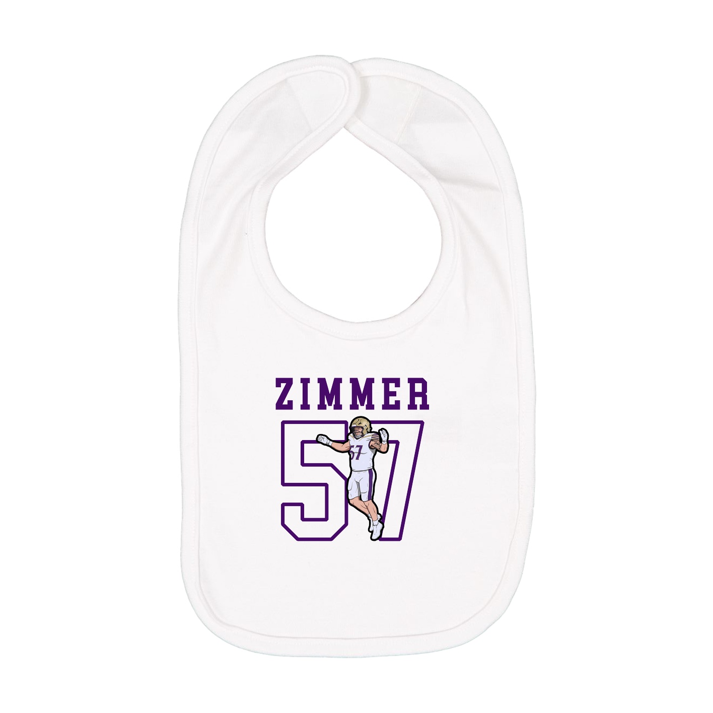 Infant Bib — Shirsey in White