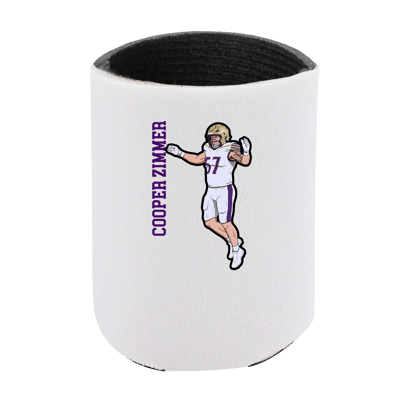 Can Holder — Name Vertical in White
