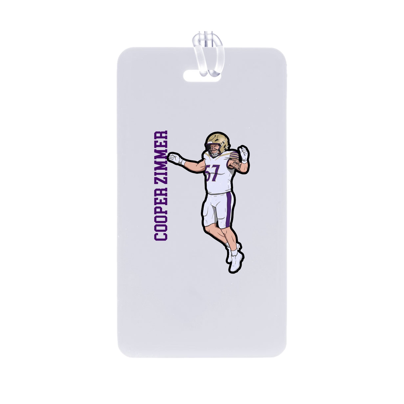 Bag Tag — Name Vertical in Classic