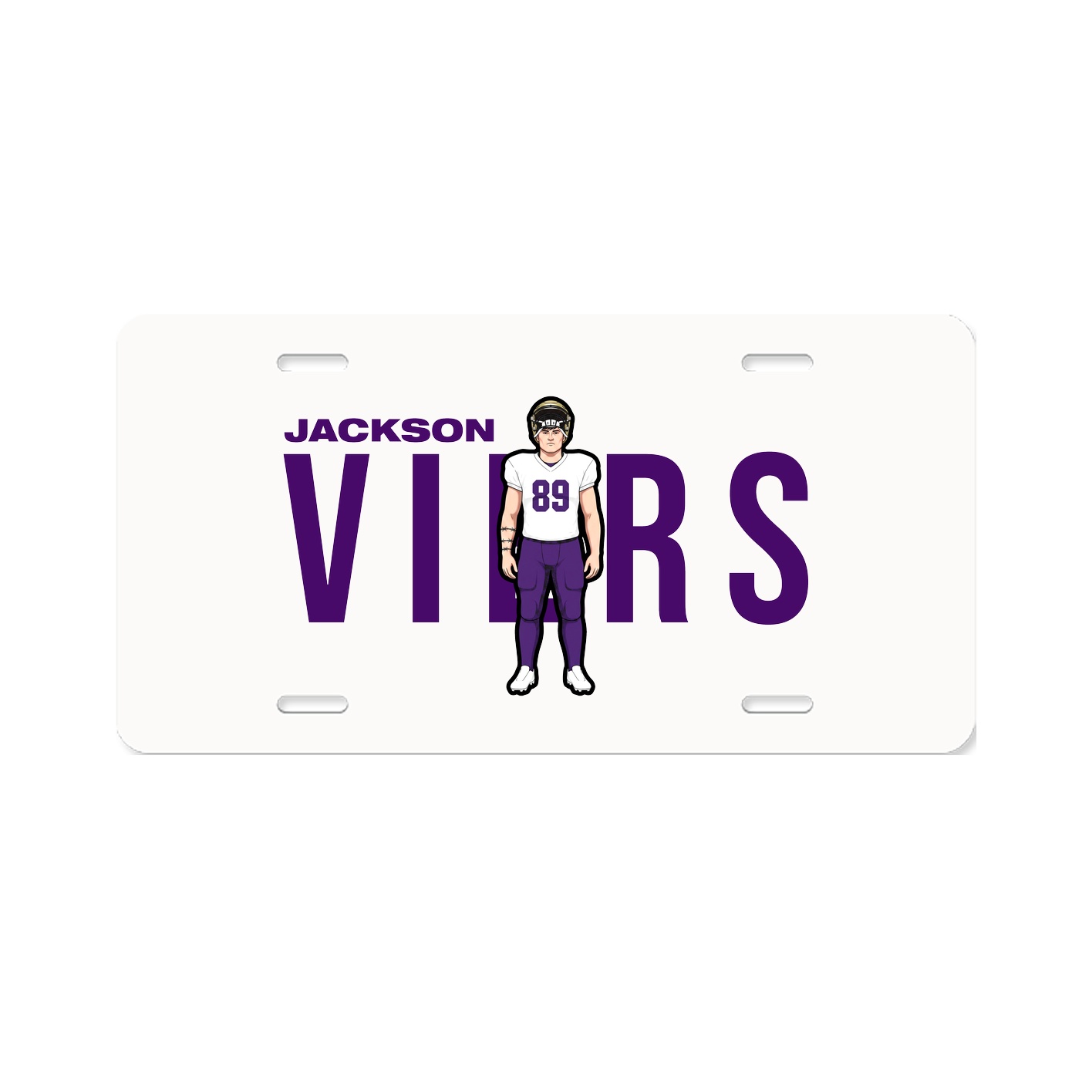 License Plate — Player Name in Classic
