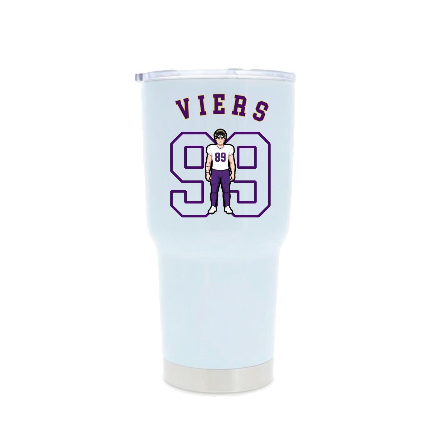30oz Stainless Steel Tumbler — Shirsey Arch in White