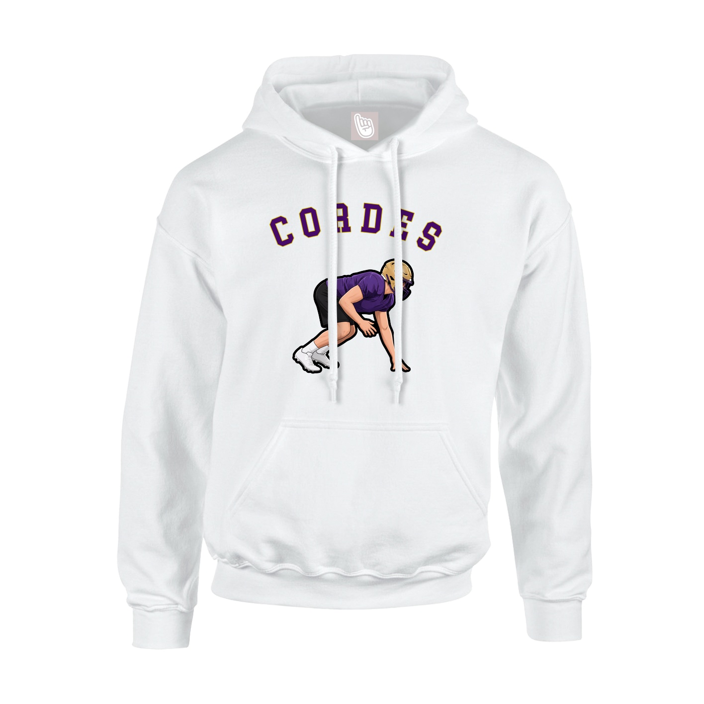 Youth Hoodie — Shirsey Arch in White
