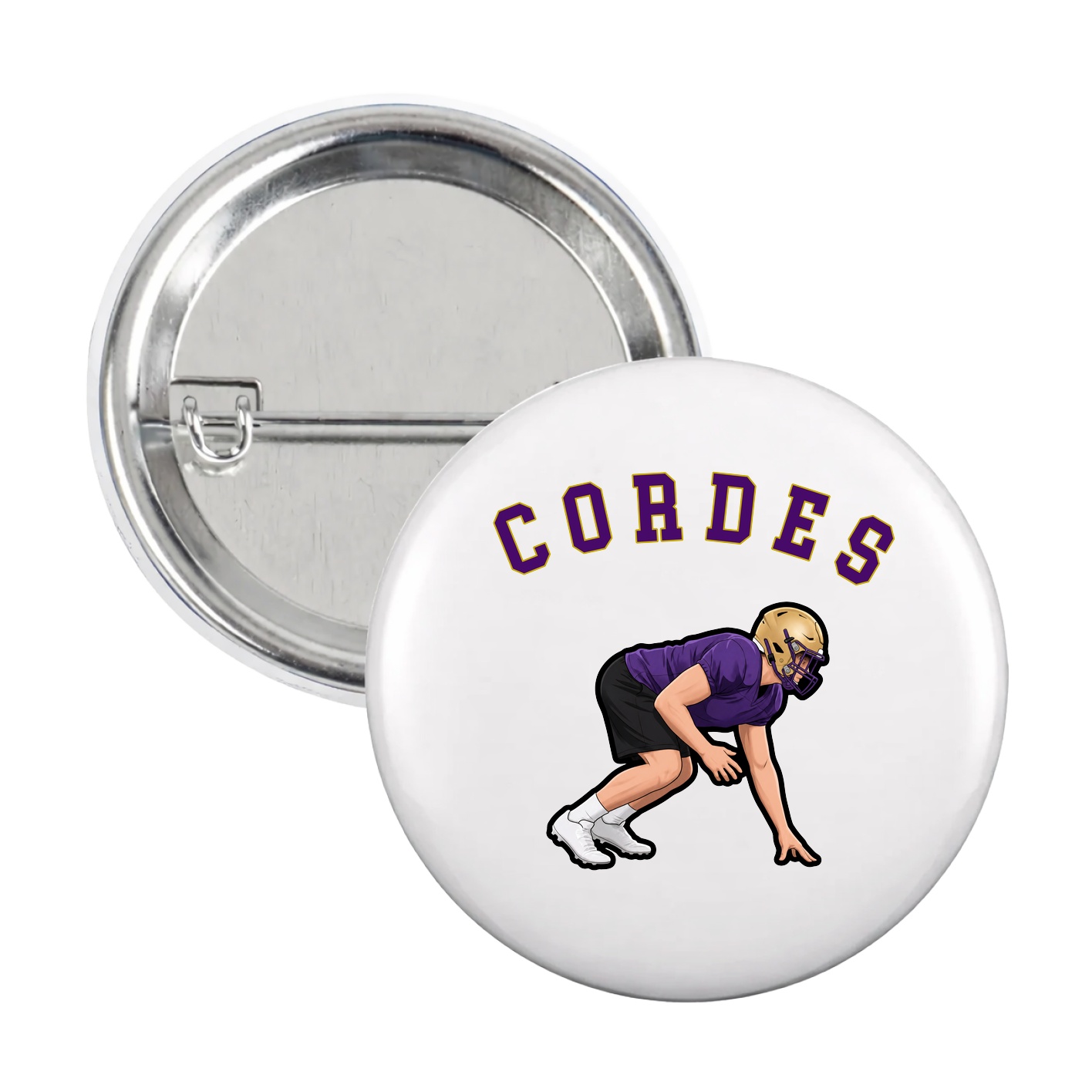 Game Day Button — Shirsey Arch in White