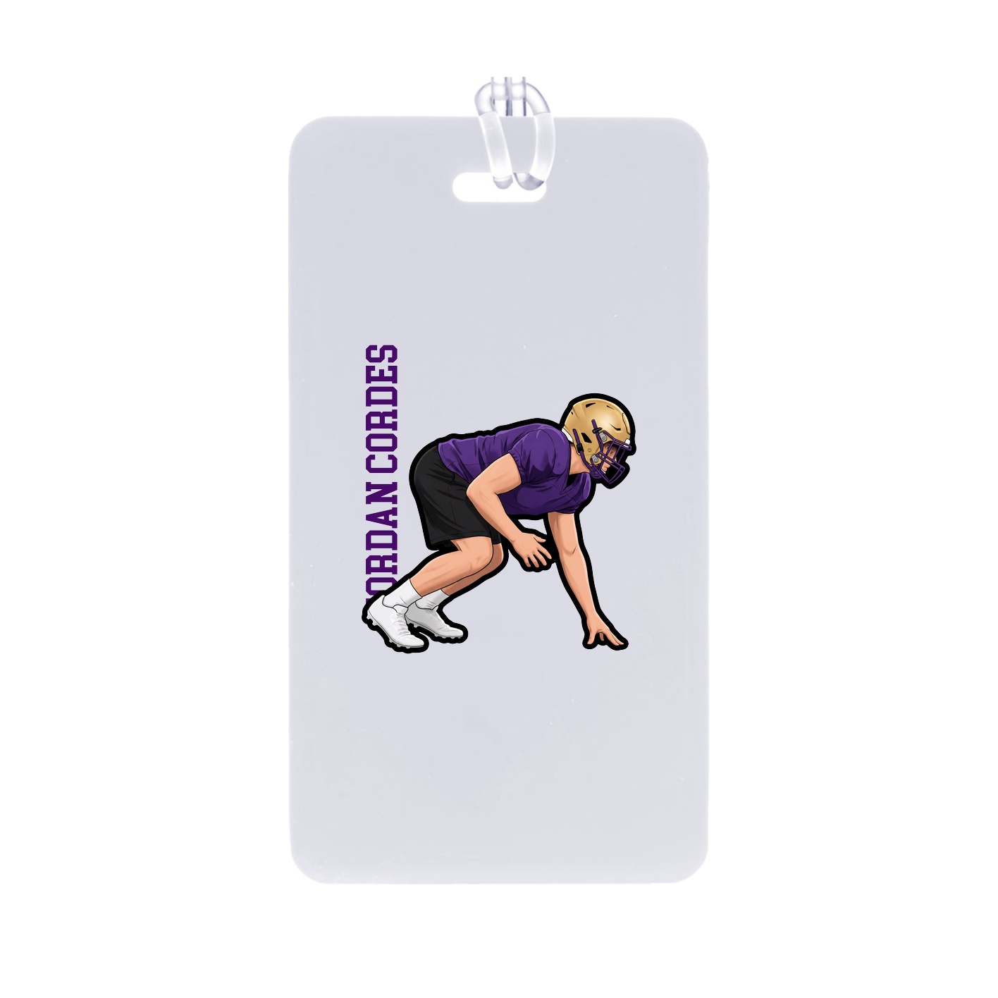Bag Tag — Name Vertical in Classic