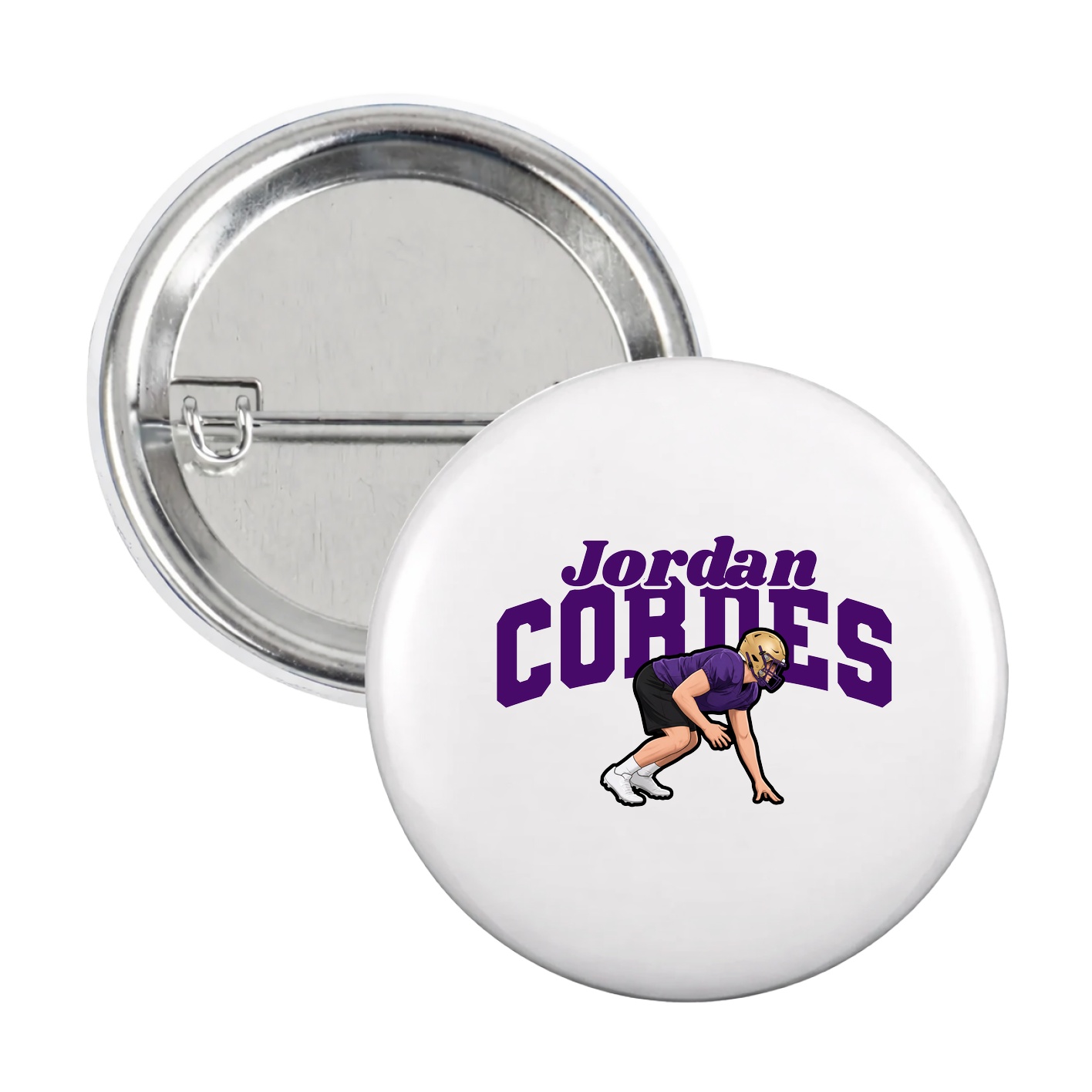 Game Day Button — Signature Arch in White