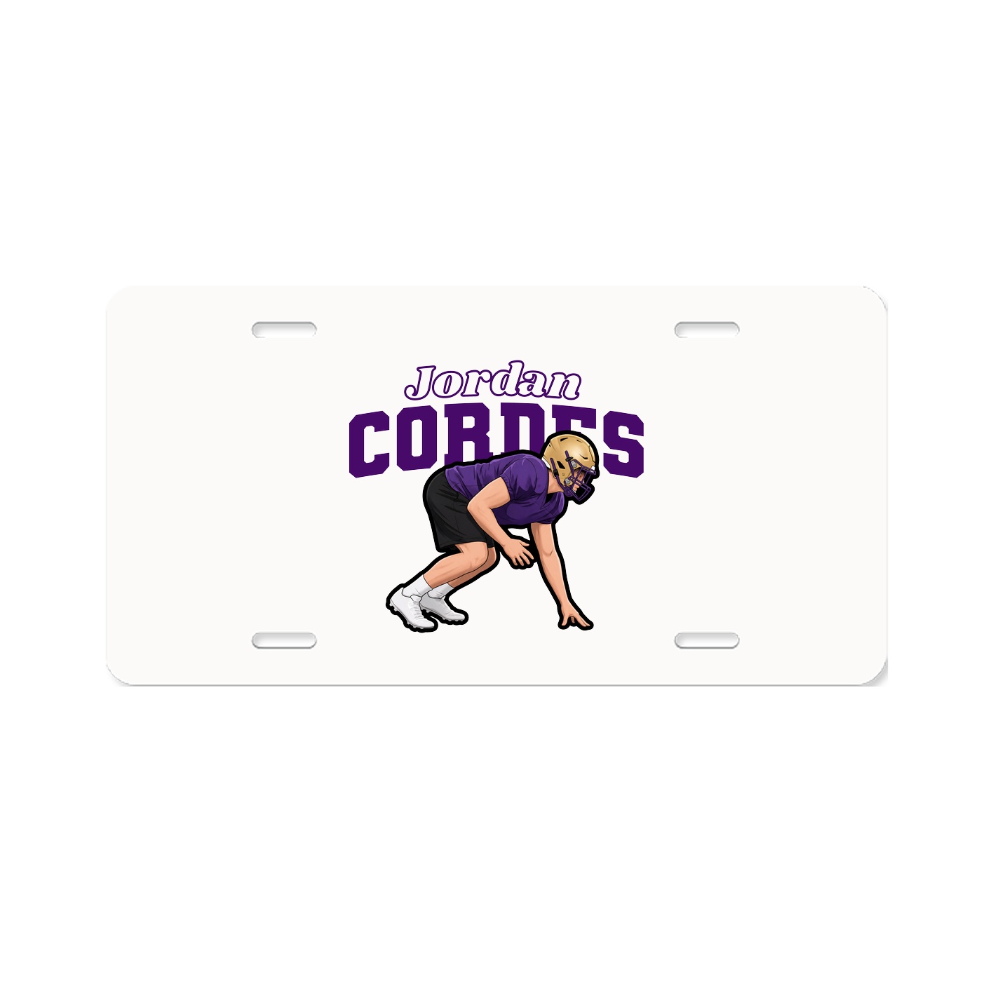 License Plate — Name Arch in Classic