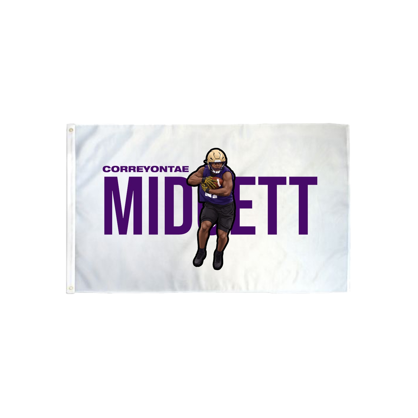 3x5 Flag — Player Name in Classic