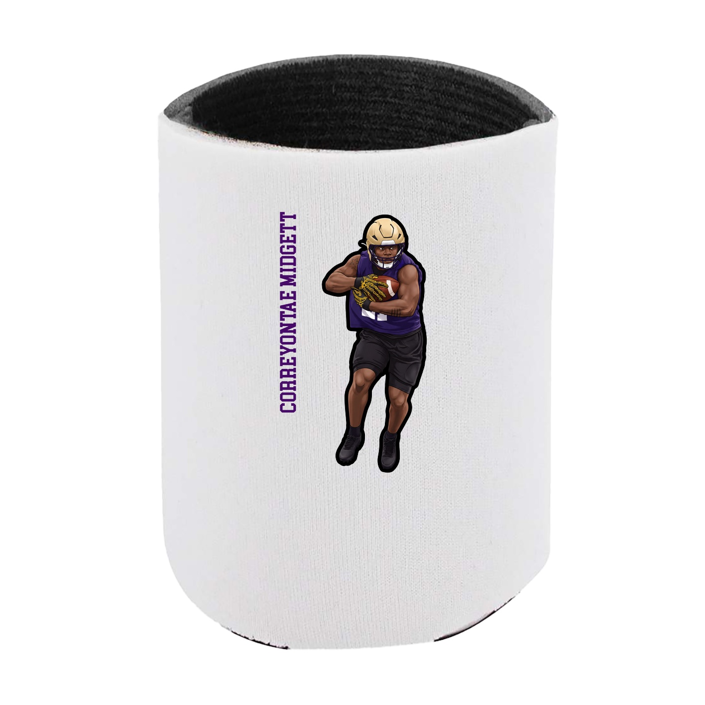 Can Holder — Name Vertical in White
