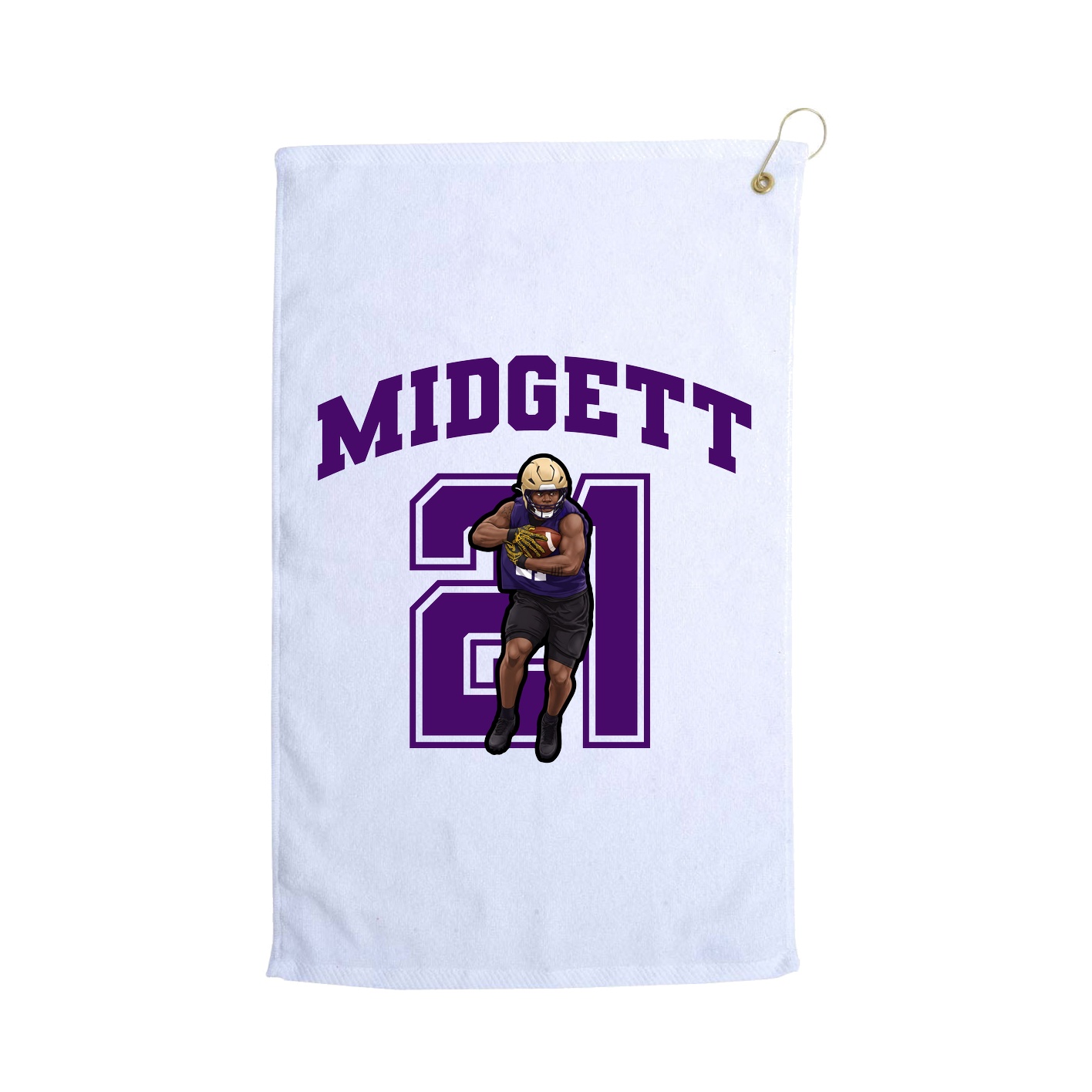 Golf Towel — Number in White