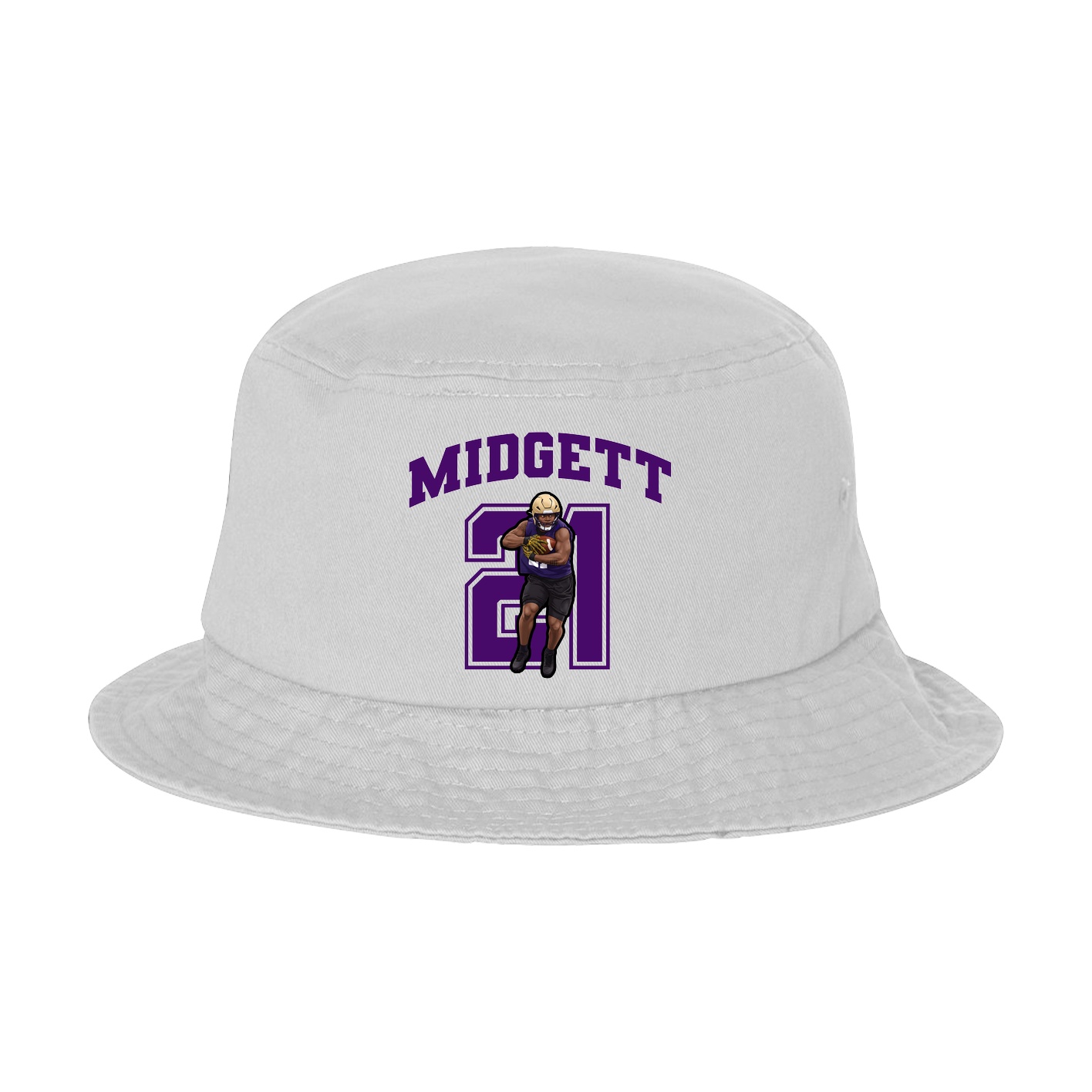 Bucket Cap — Number in White