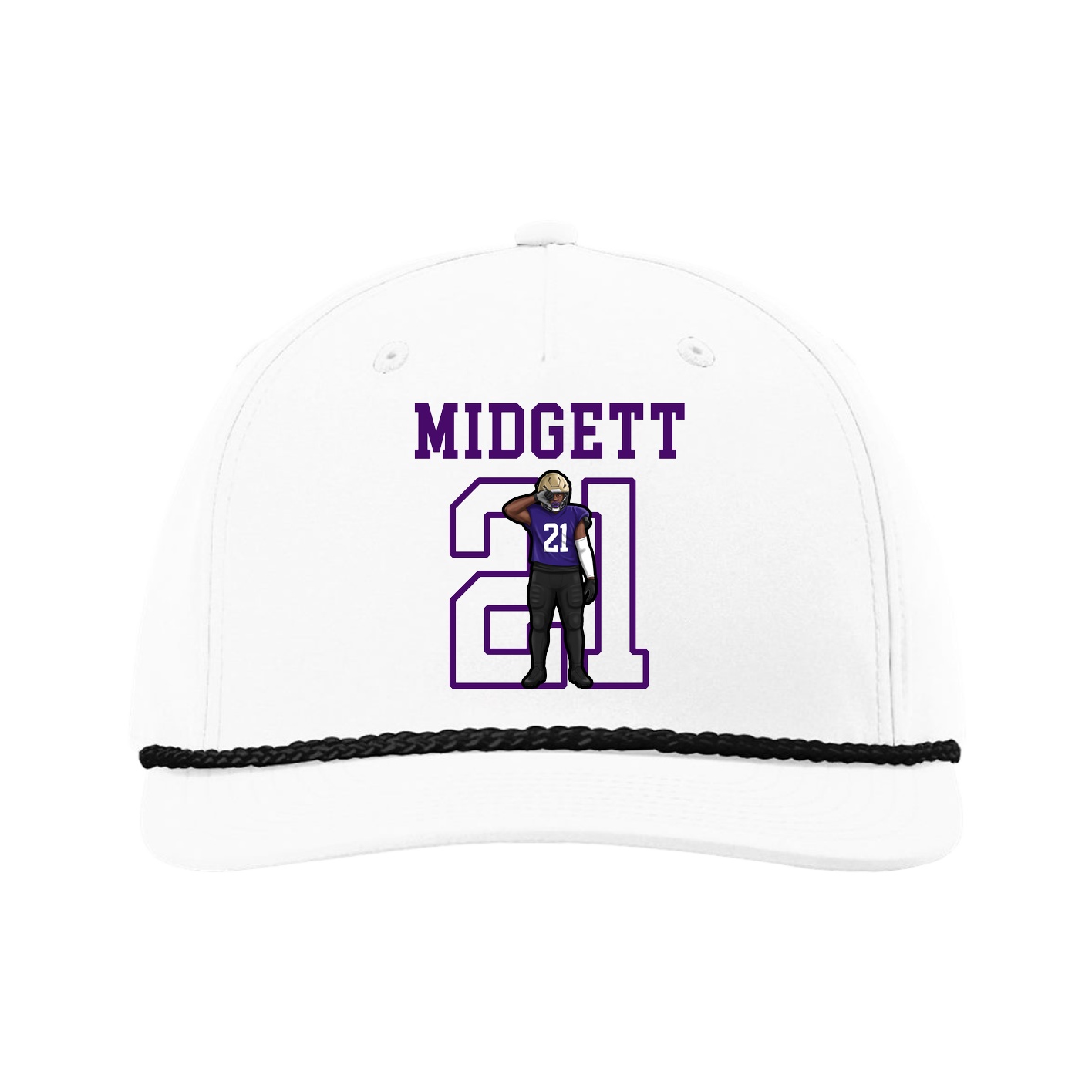 Five-Panel Classic Rope Cap — Shirsey in White