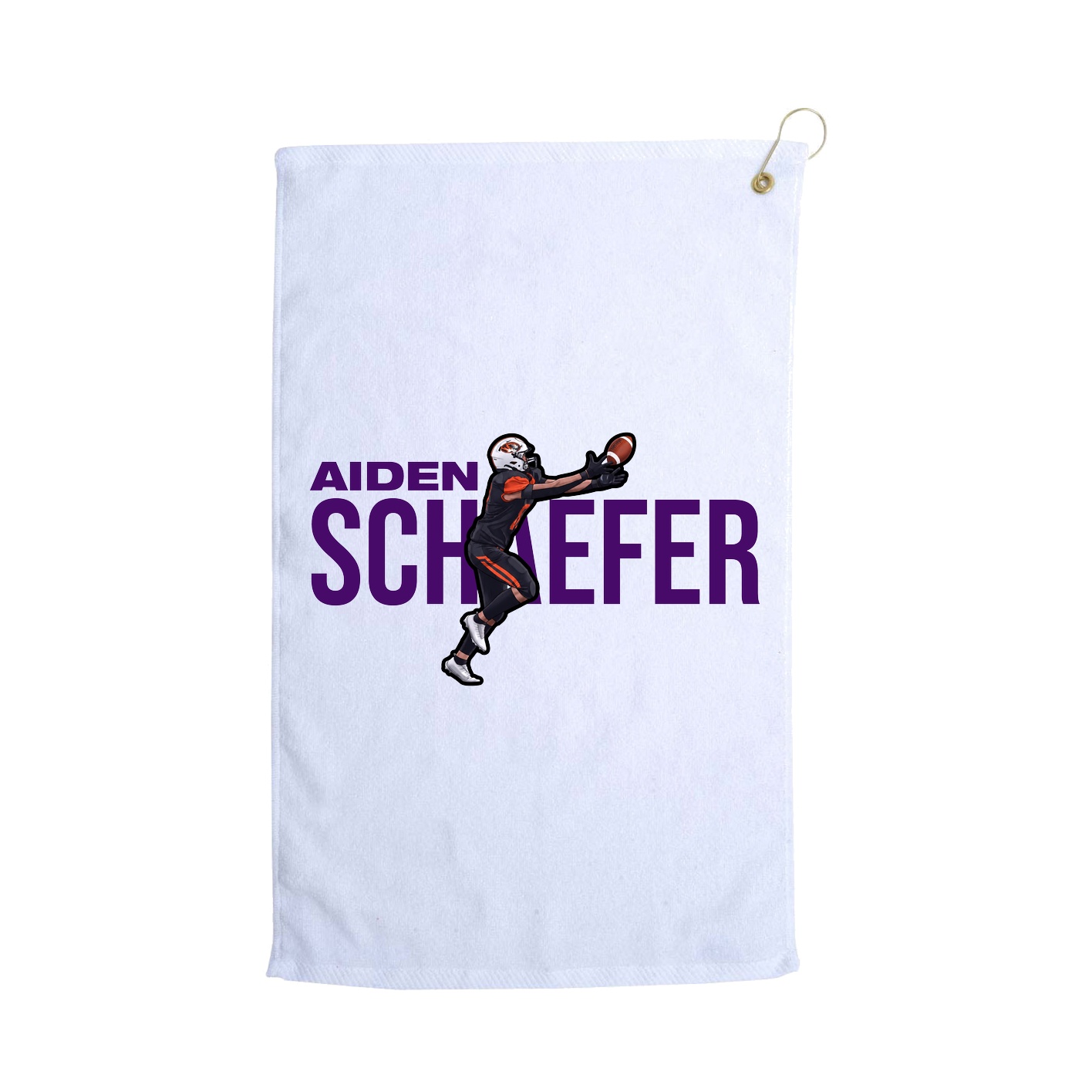 Golf Towel — Player Name in White