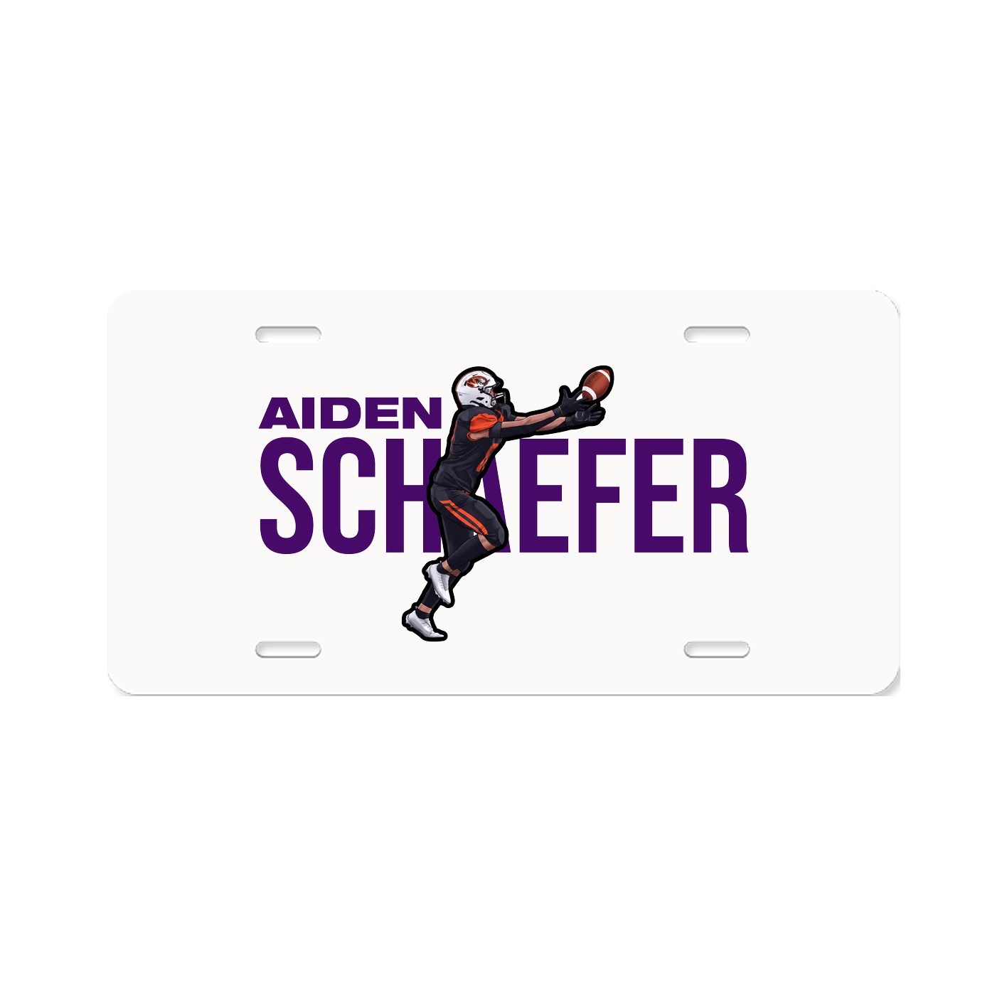 License Plate — Player Name in Classic