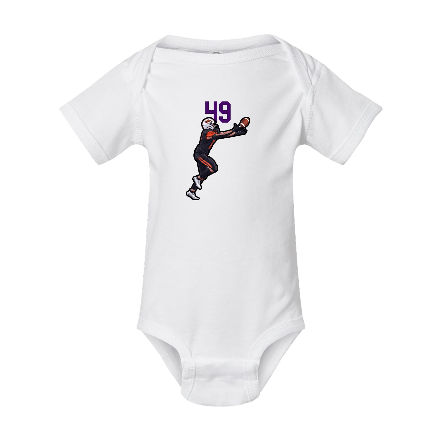 Baby Onesie — Number Top in White