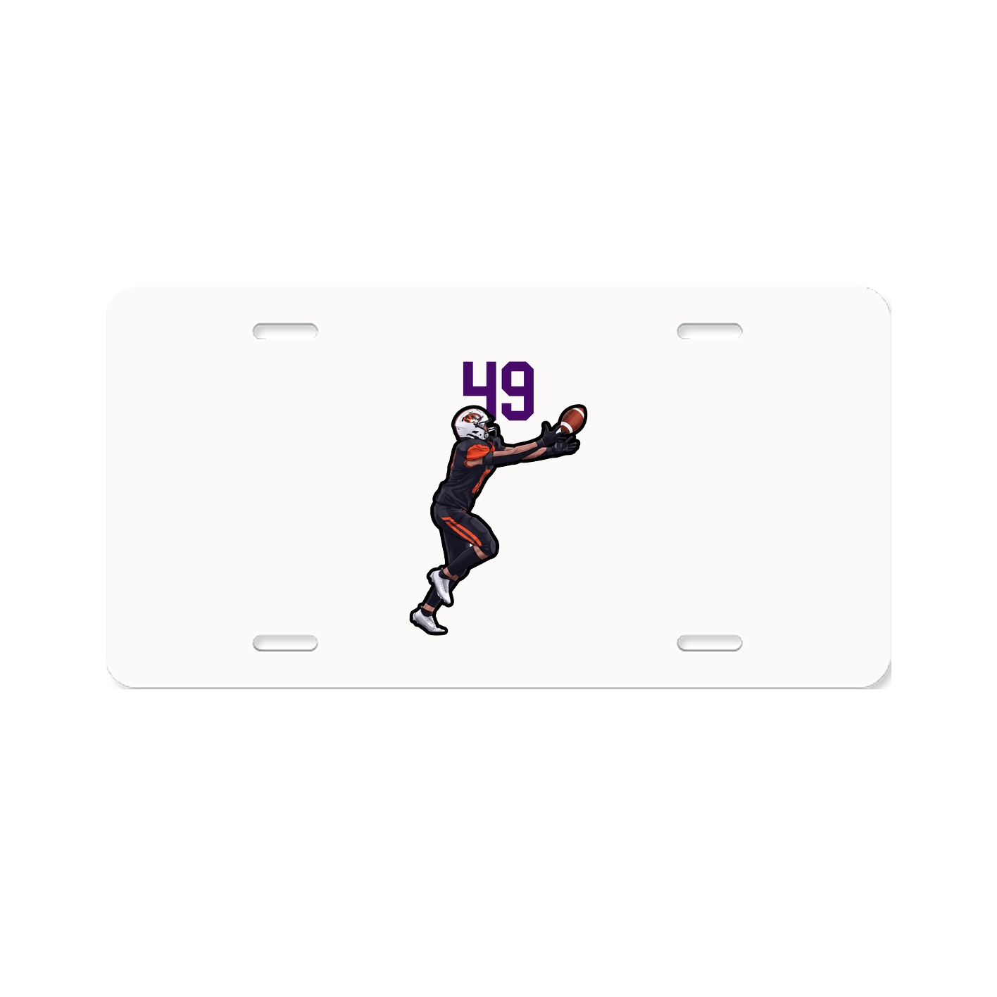 License Plate — Number Top in Classic