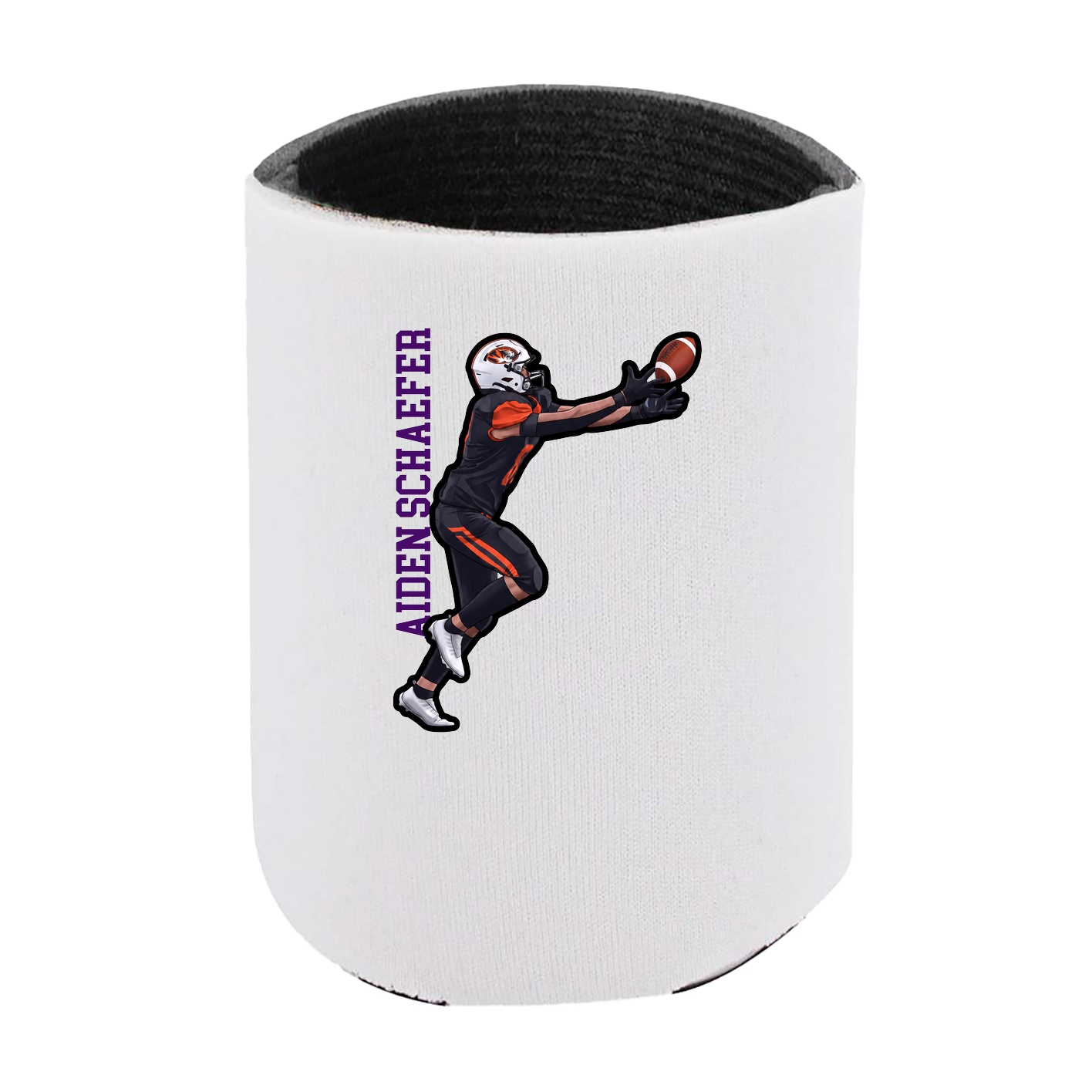 Can Holder — Name Vertical in White