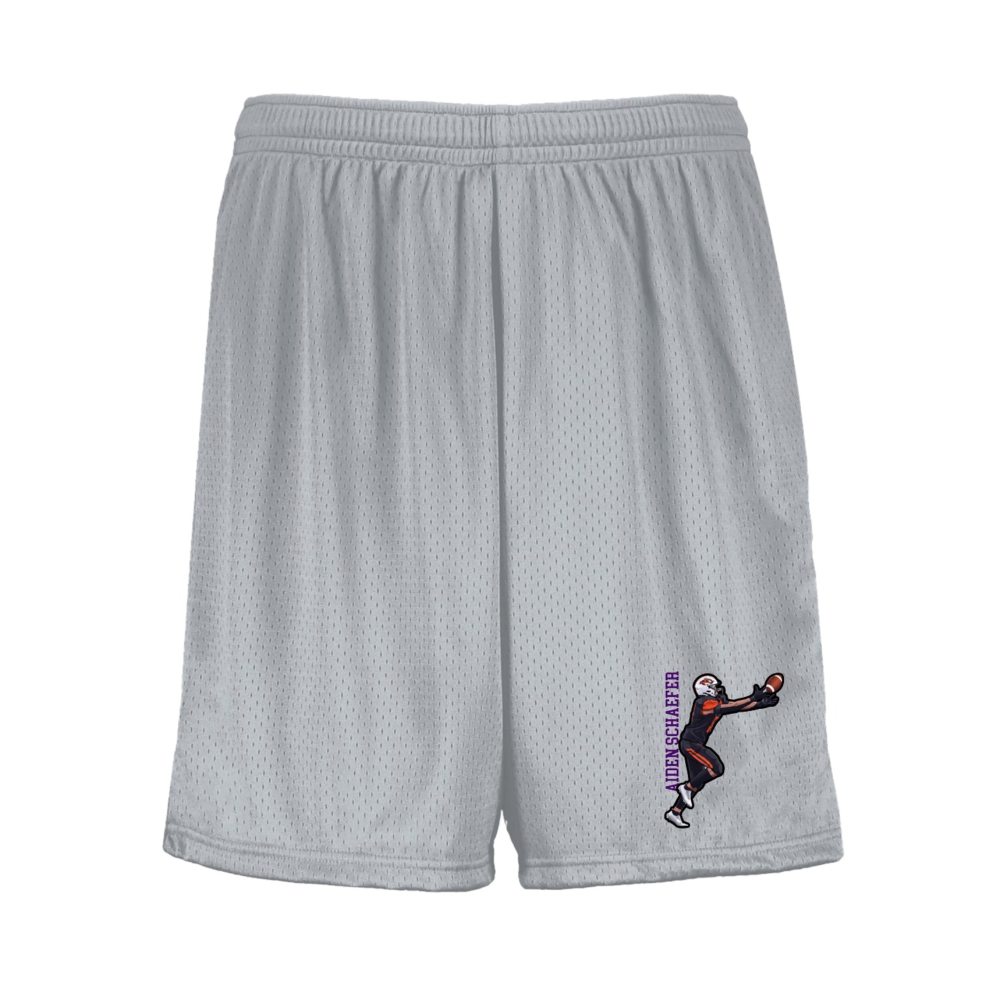 Shorts — Name Vertical in Silver