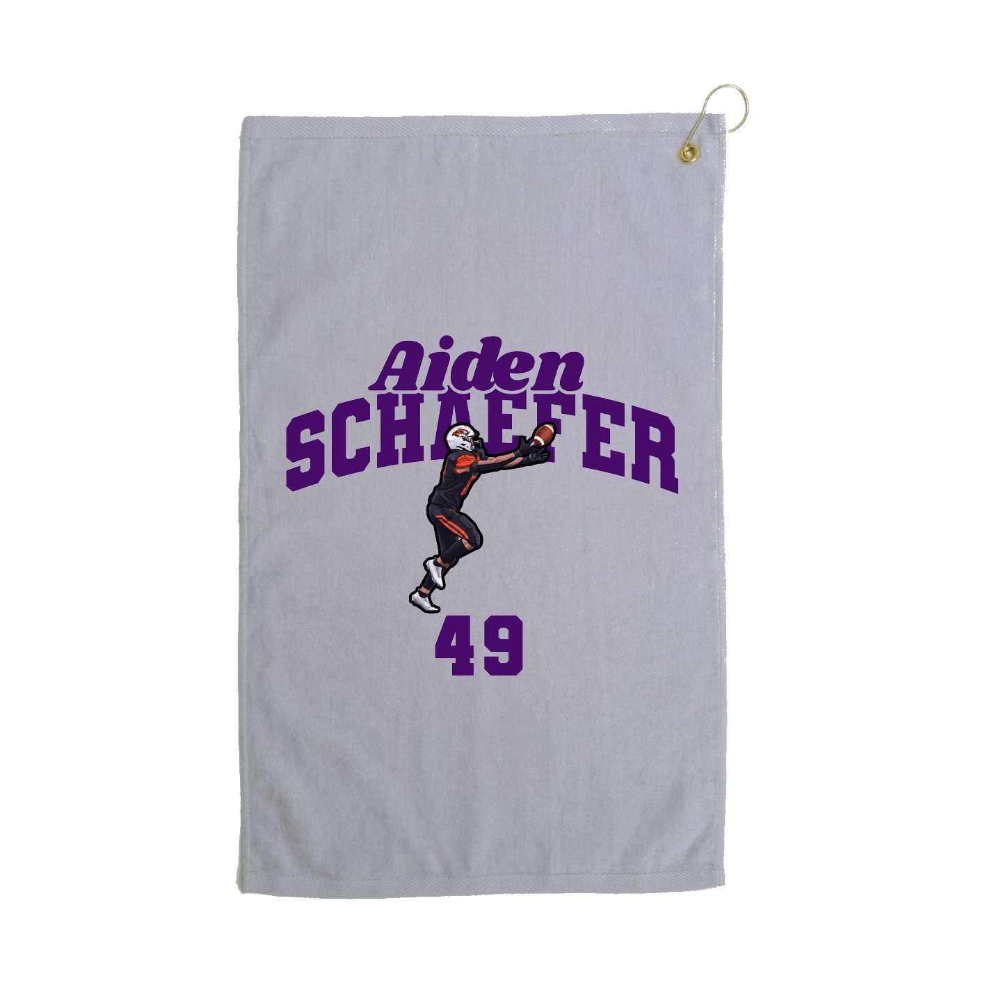 Golf Towel — Signature Arch in Grey