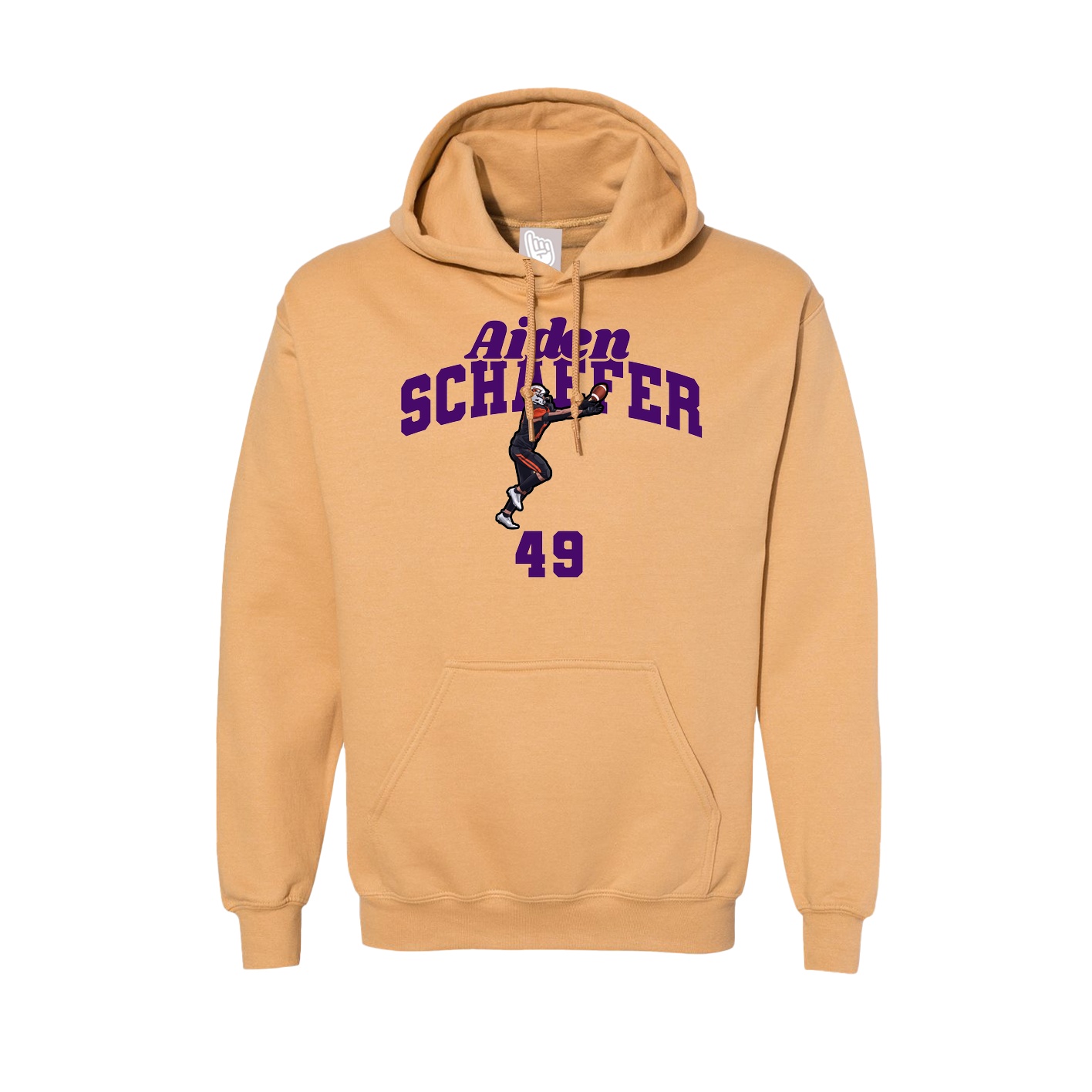 Hoodie — Signature Arch in Vegas Gold