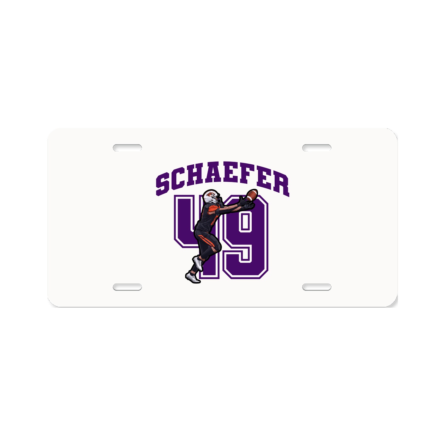 License Plate — Number in Classic