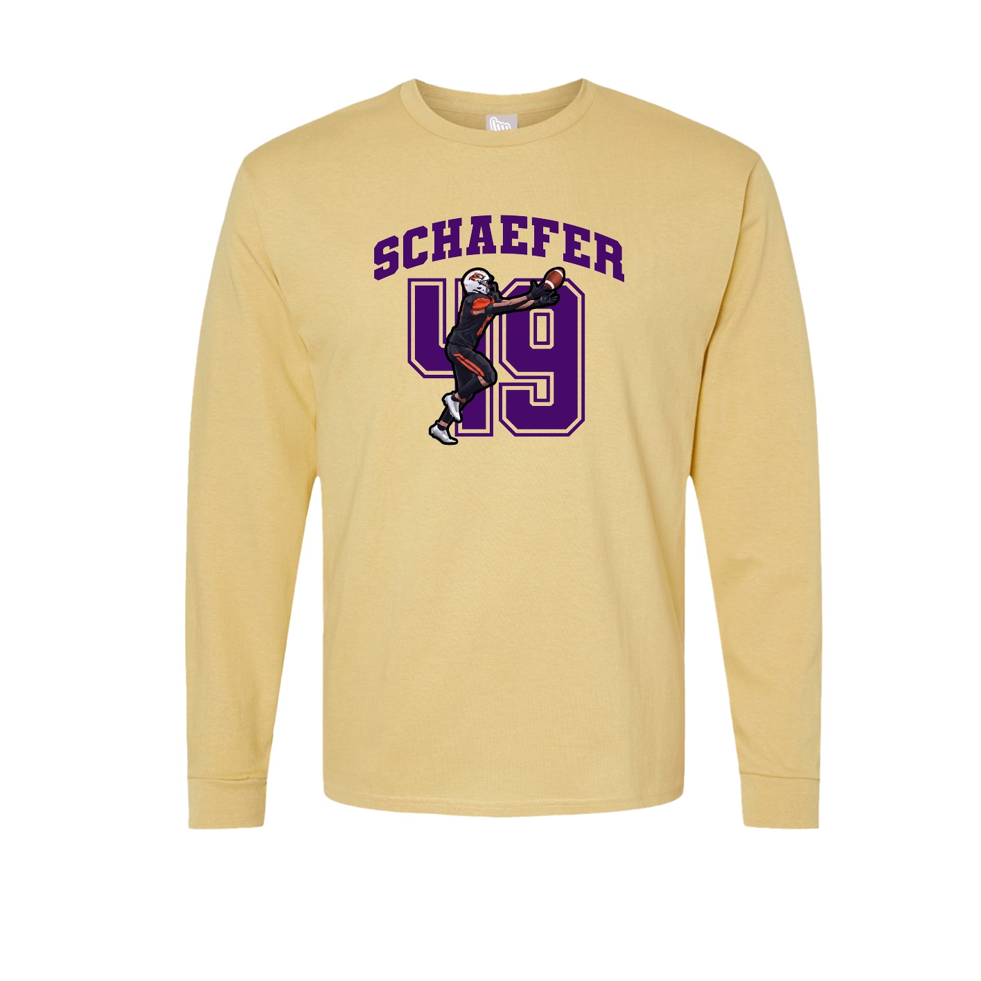 Long Sleeve Tee — Number in Vegas Gold