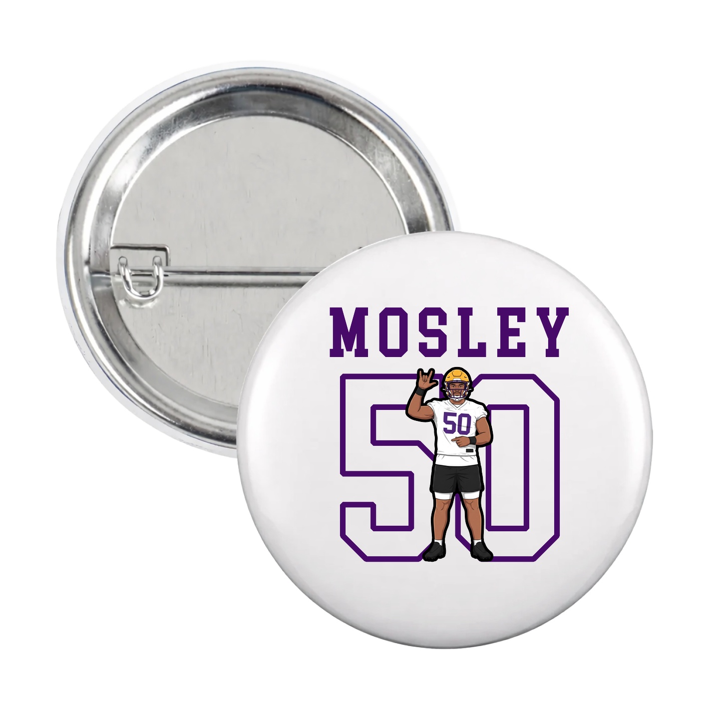 Game Day Button — Shirsey in White