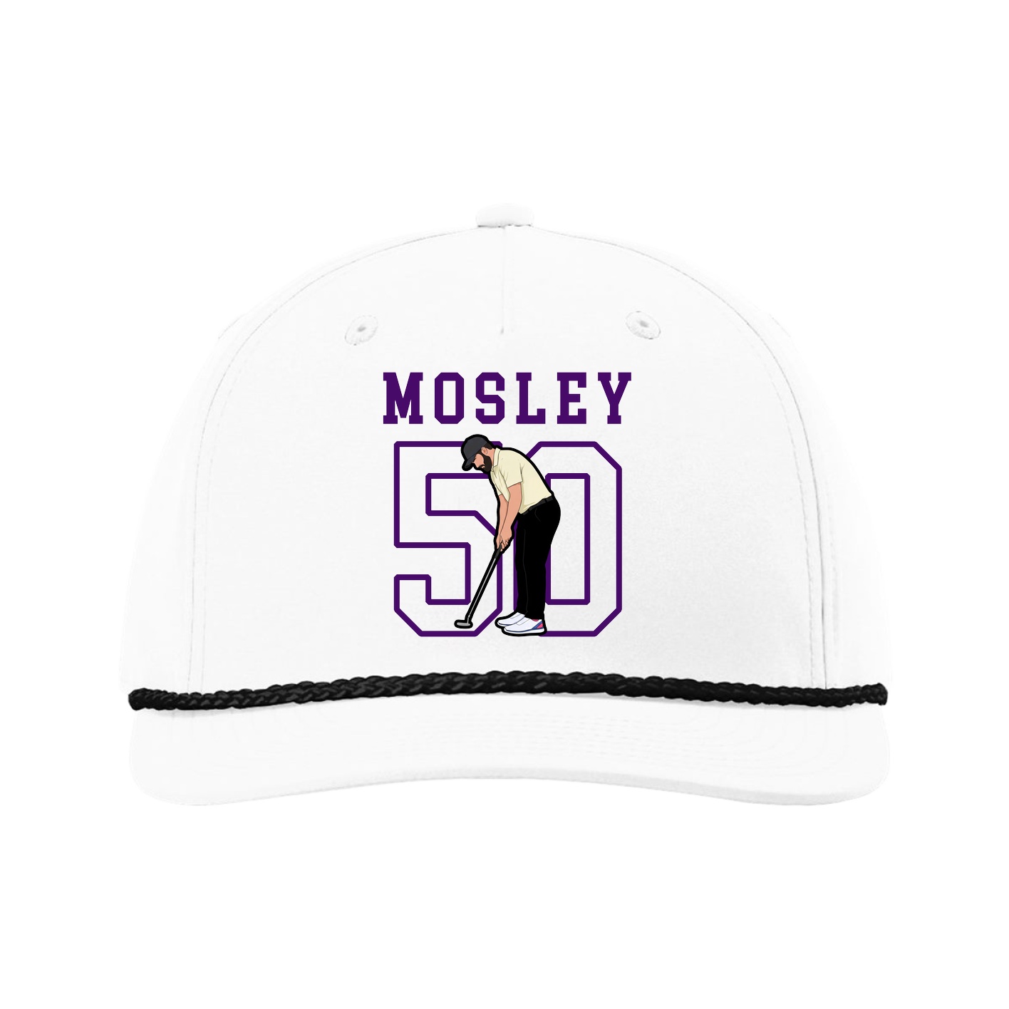 Five-Panel Classic Rope Cap — Shirsey in White