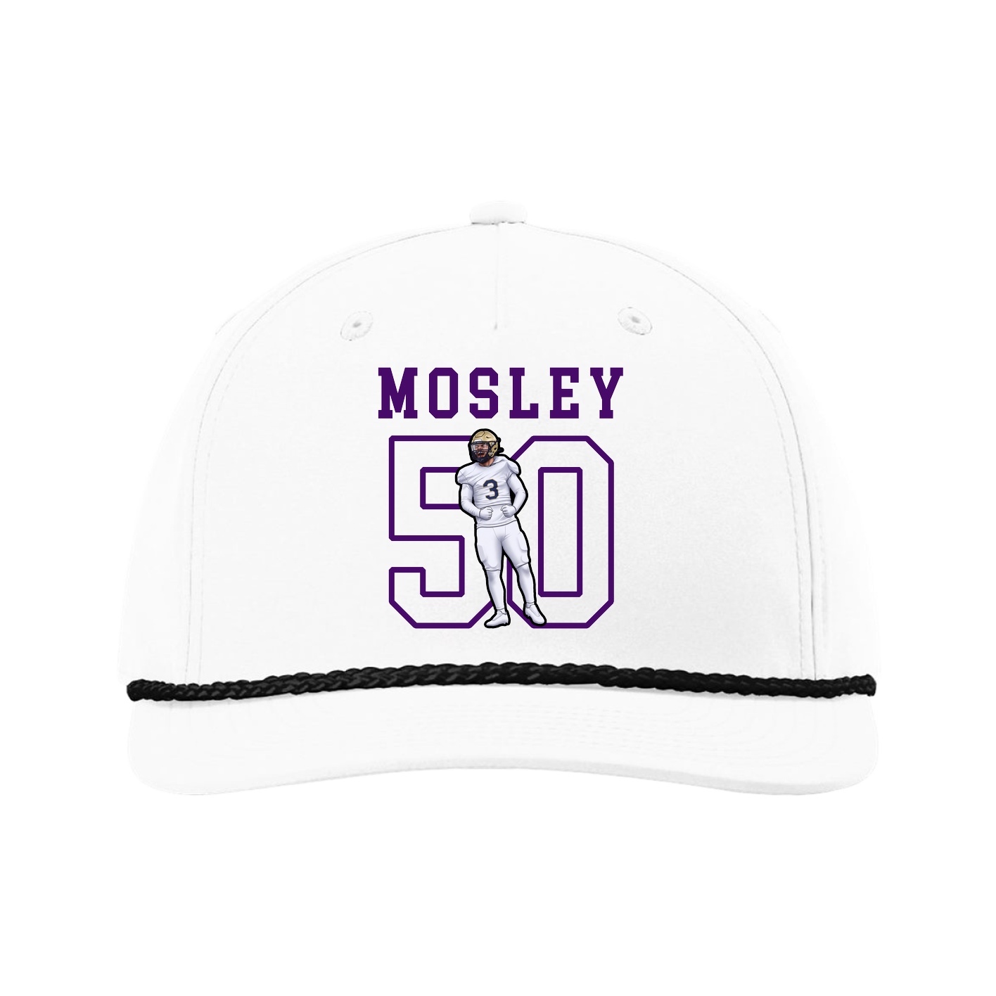 Five-Panel Classic Rope Cap — Shirsey in White