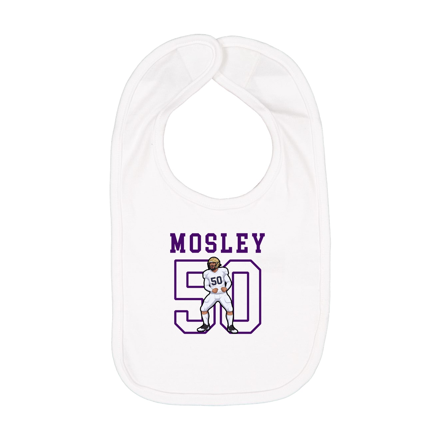 Infant Bib — Shirsey in White