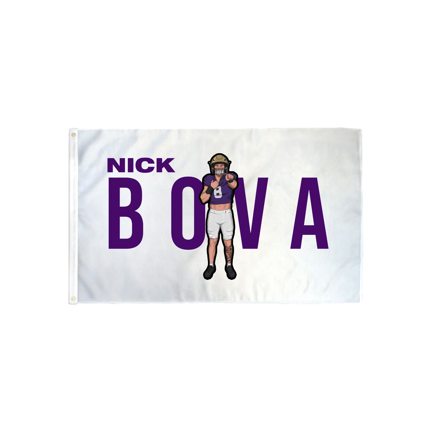 3x5 Flag — Player Name in Classic