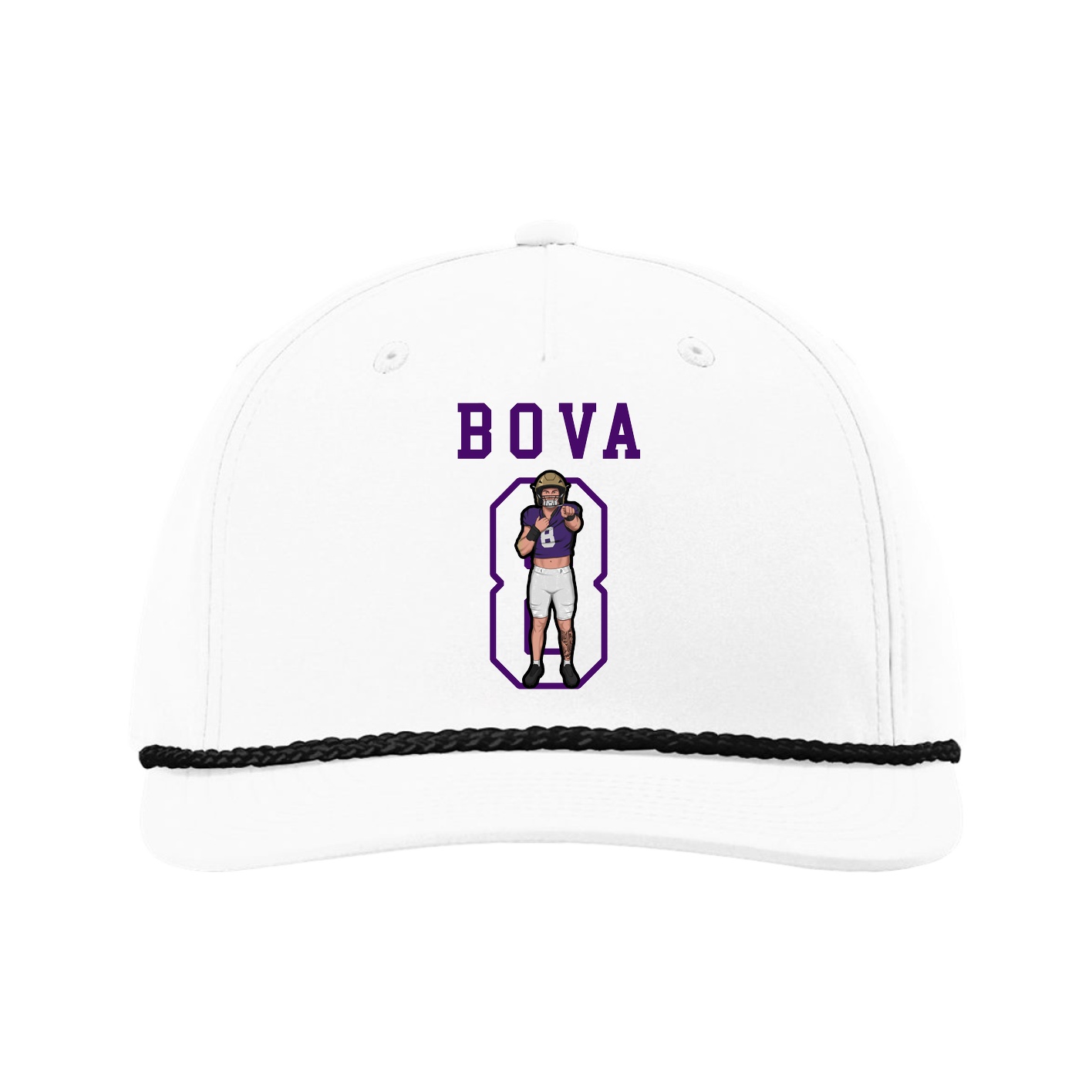Five-Panel Classic Rope Cap — Shirsey in White