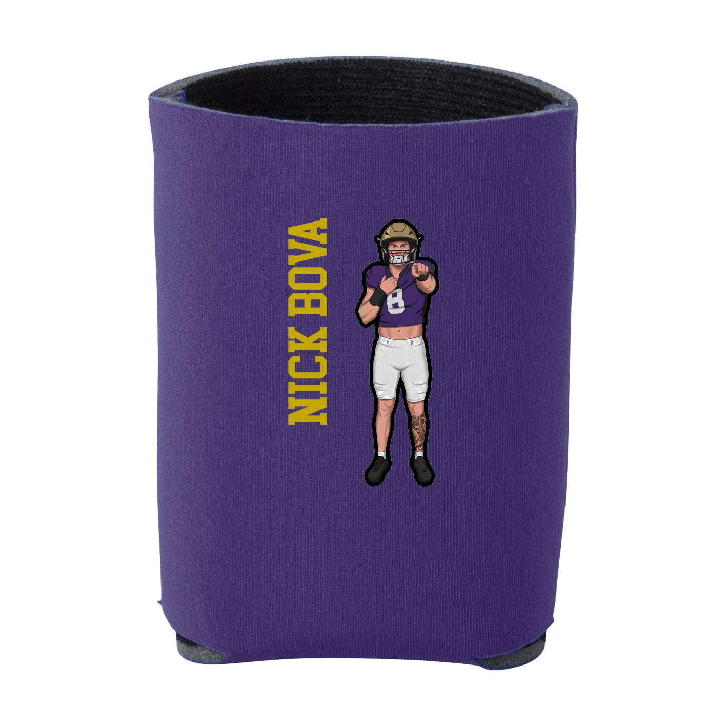 Can Holder — Name Vertical in Purple