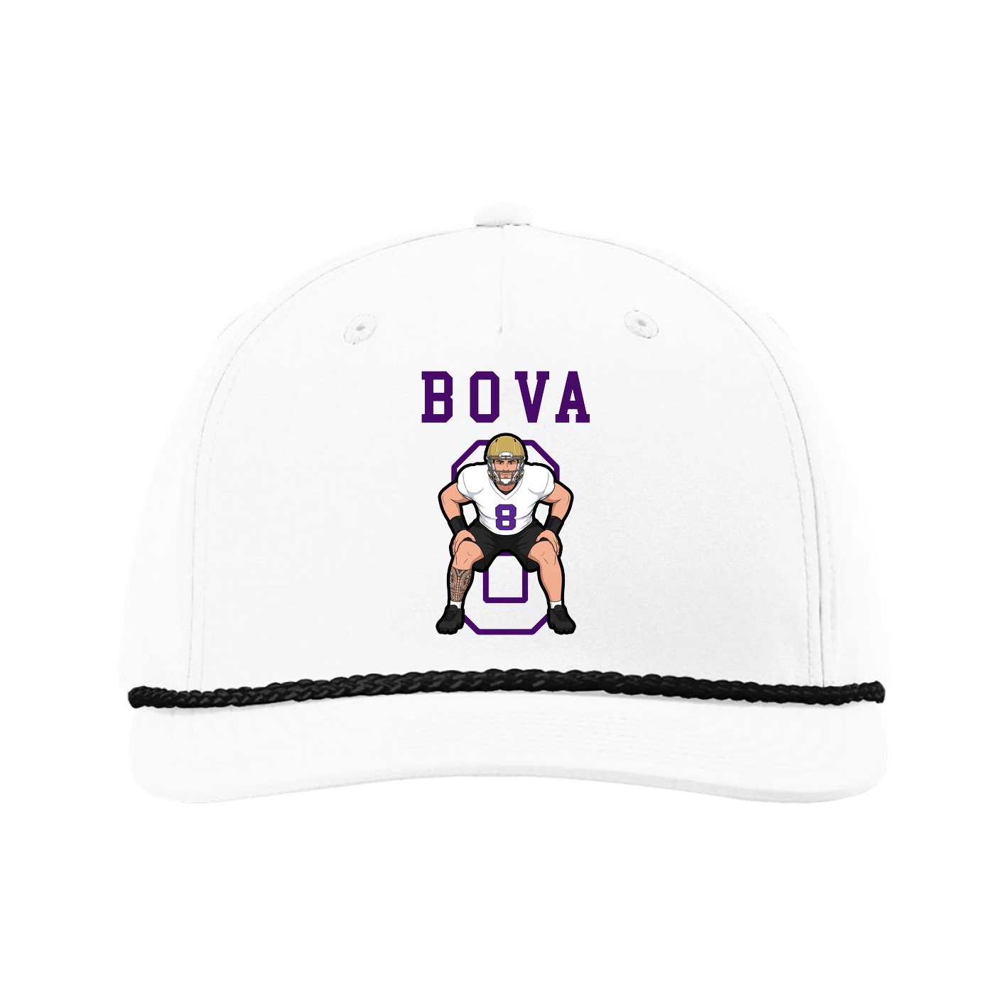 Five-Panel Classic Rope Cap — Shirsey in White