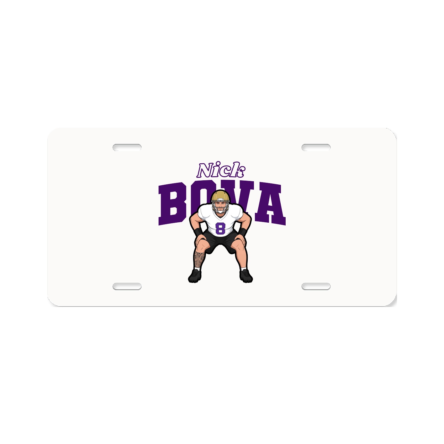 License Plate — Name Arch in Classic