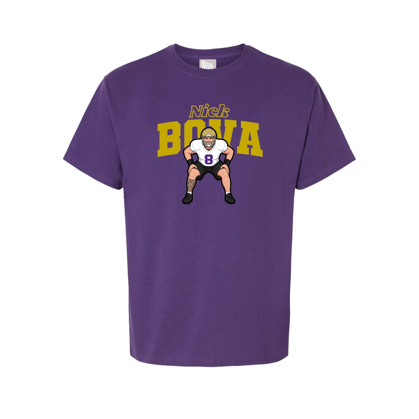 Youth Tee — Name Arch in Purple