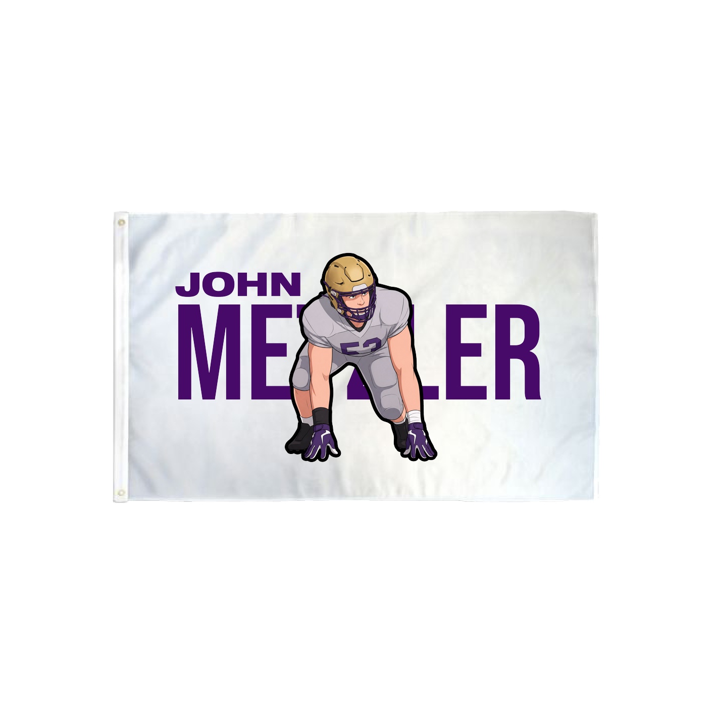 3x5 Flag — Player Name in Classic