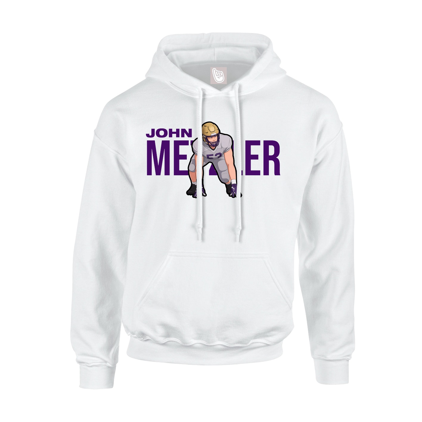 Hoodie — Player Name in White