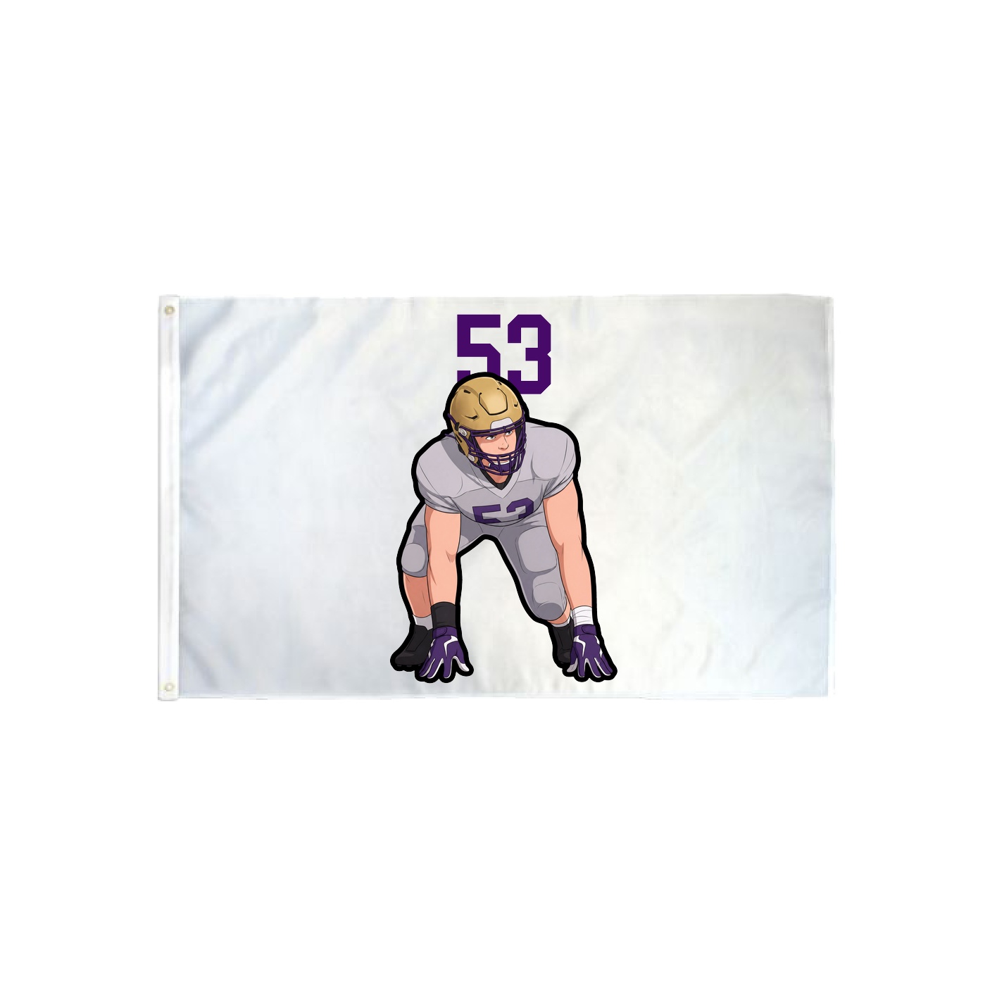 3x5 Flag — Number Top in Classic