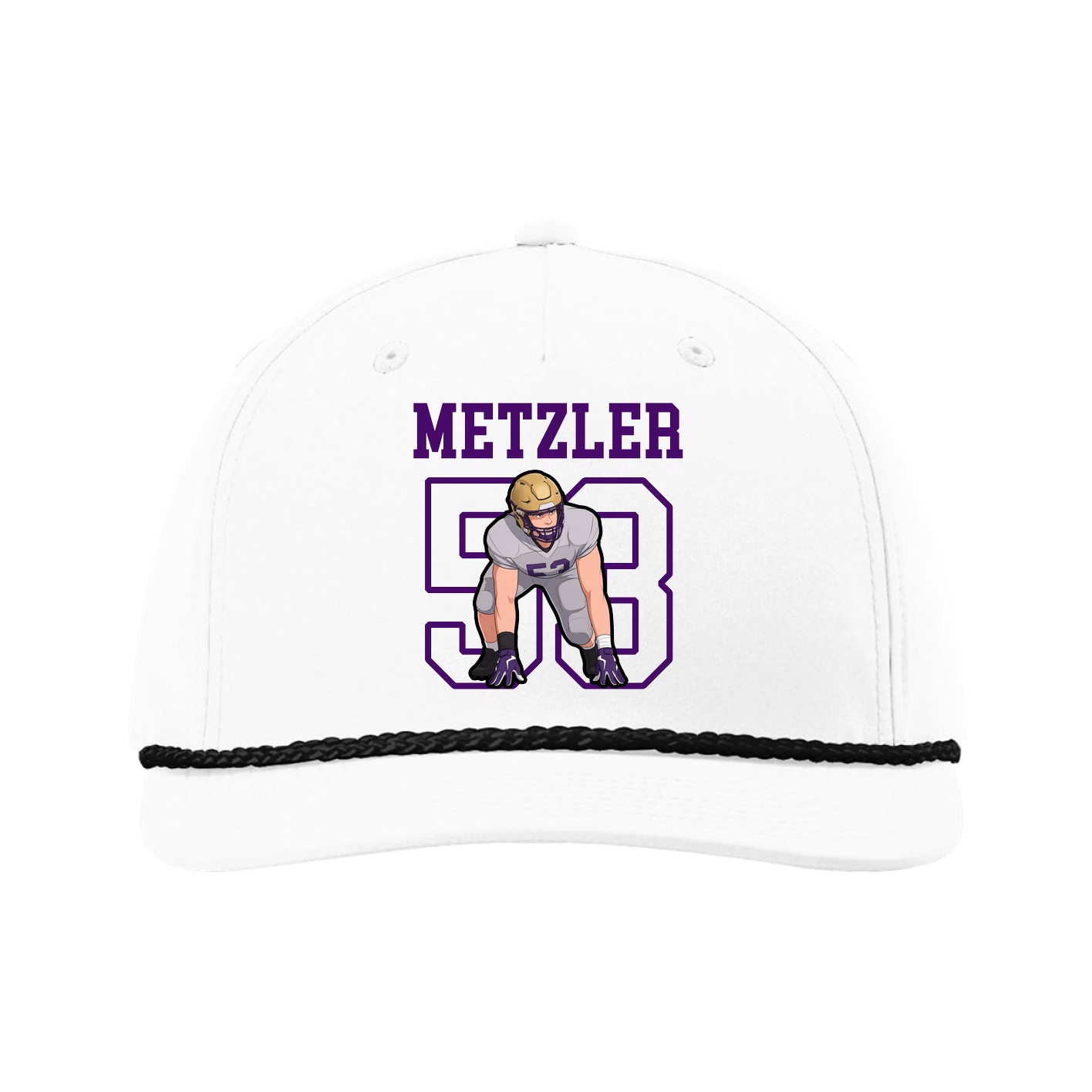 Five-Panel Classic Rope Cap — Shirsey in White