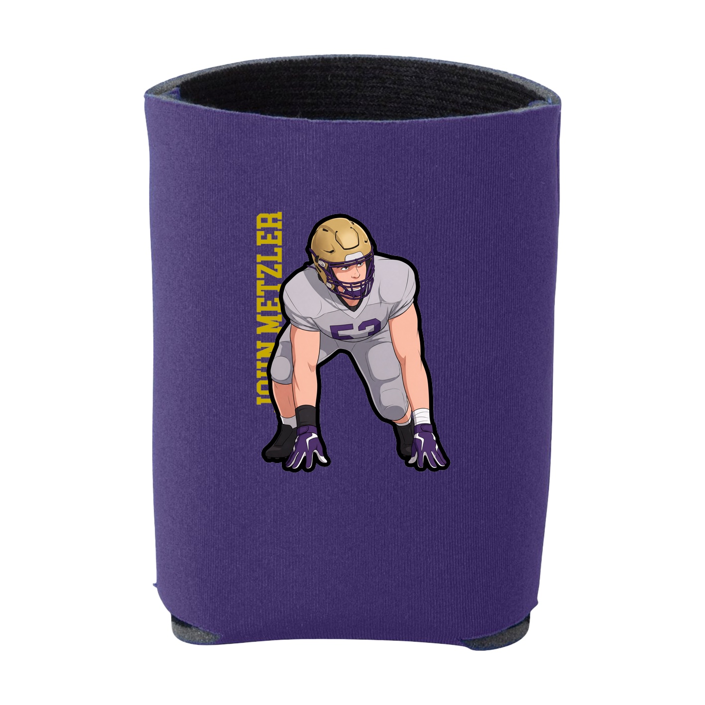 Can Holder — Name Vertical in Purple