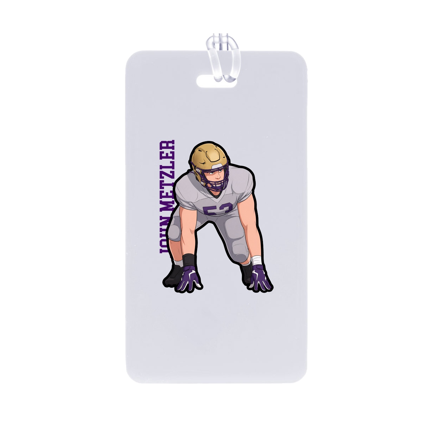 Bag Tag — Name Vertical in Classic