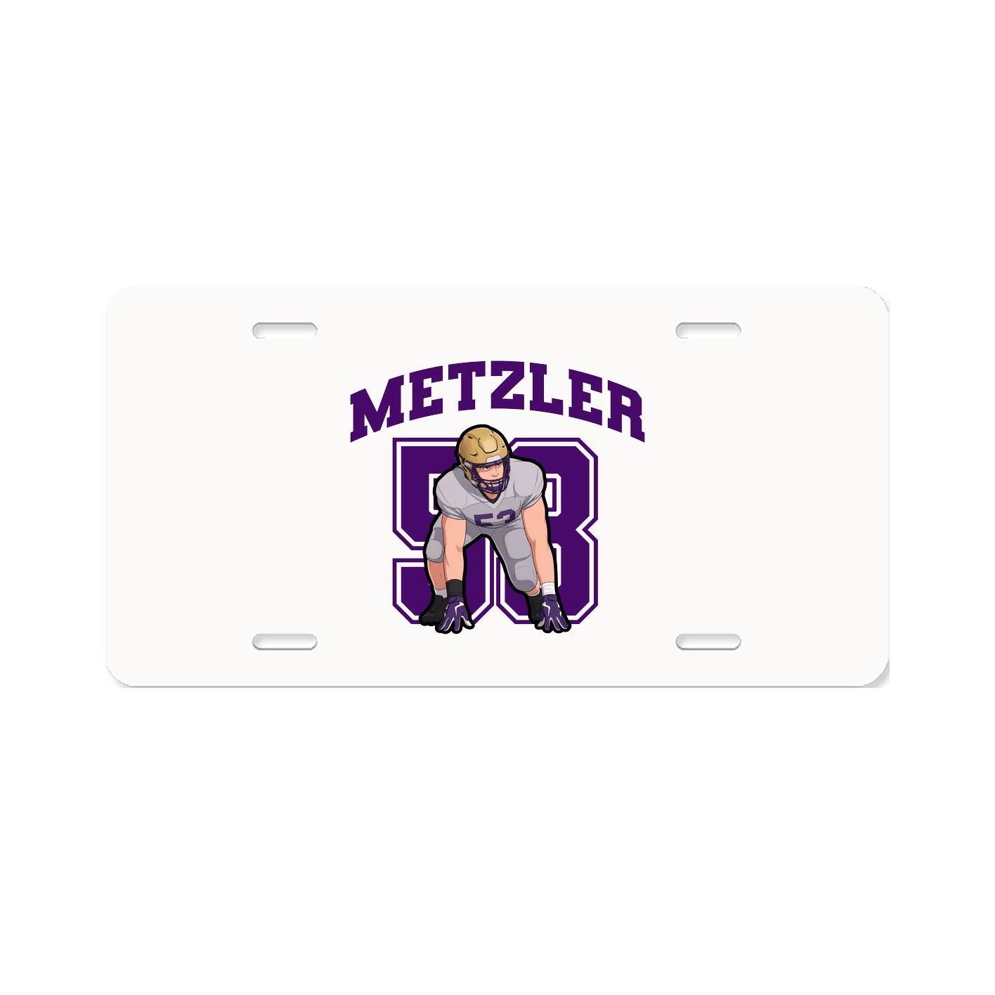 License Plate — Number in Classic