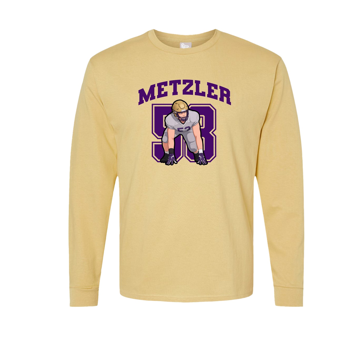 Long Sleeve Tee — Number in Vegas Gold